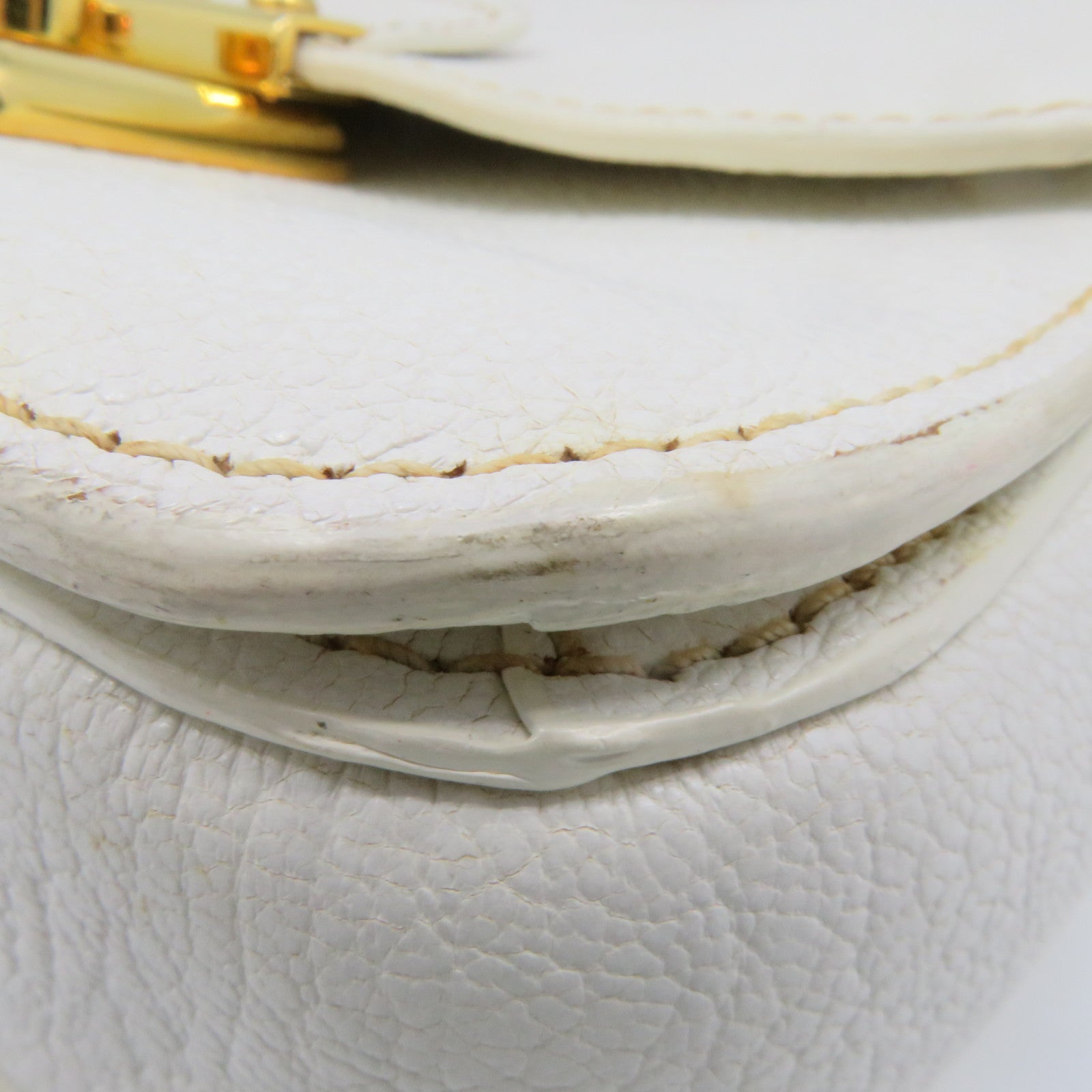 Miu Miu cowhide leather 2Way Shoulder Bag handle shoulder bag off-white