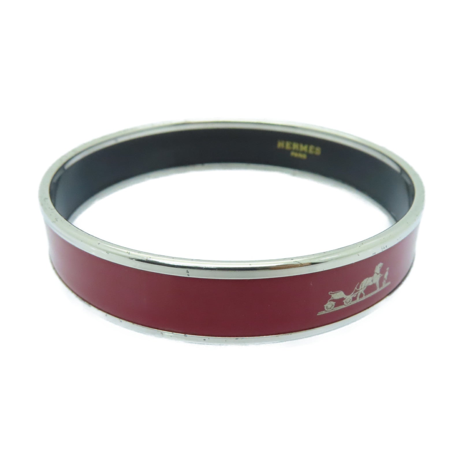 HERMES 金屬Bangle手鐲紅色