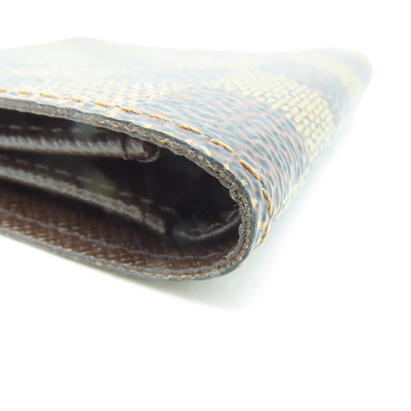 LOUIS VUITTON Damier皮革 Porte-Billets Wallet錢包啡色