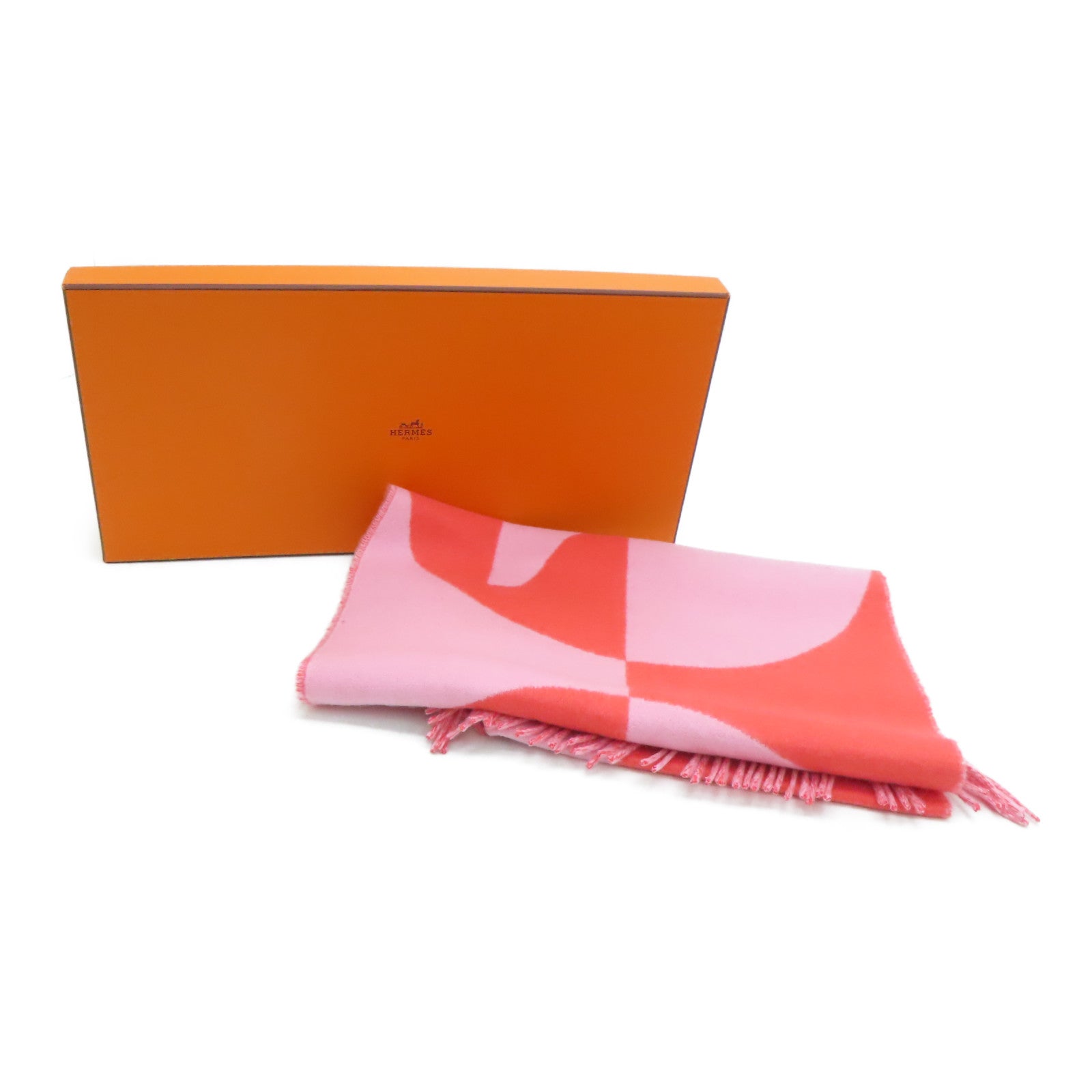 HERMES Cashmere Scarf颈巾粉红色