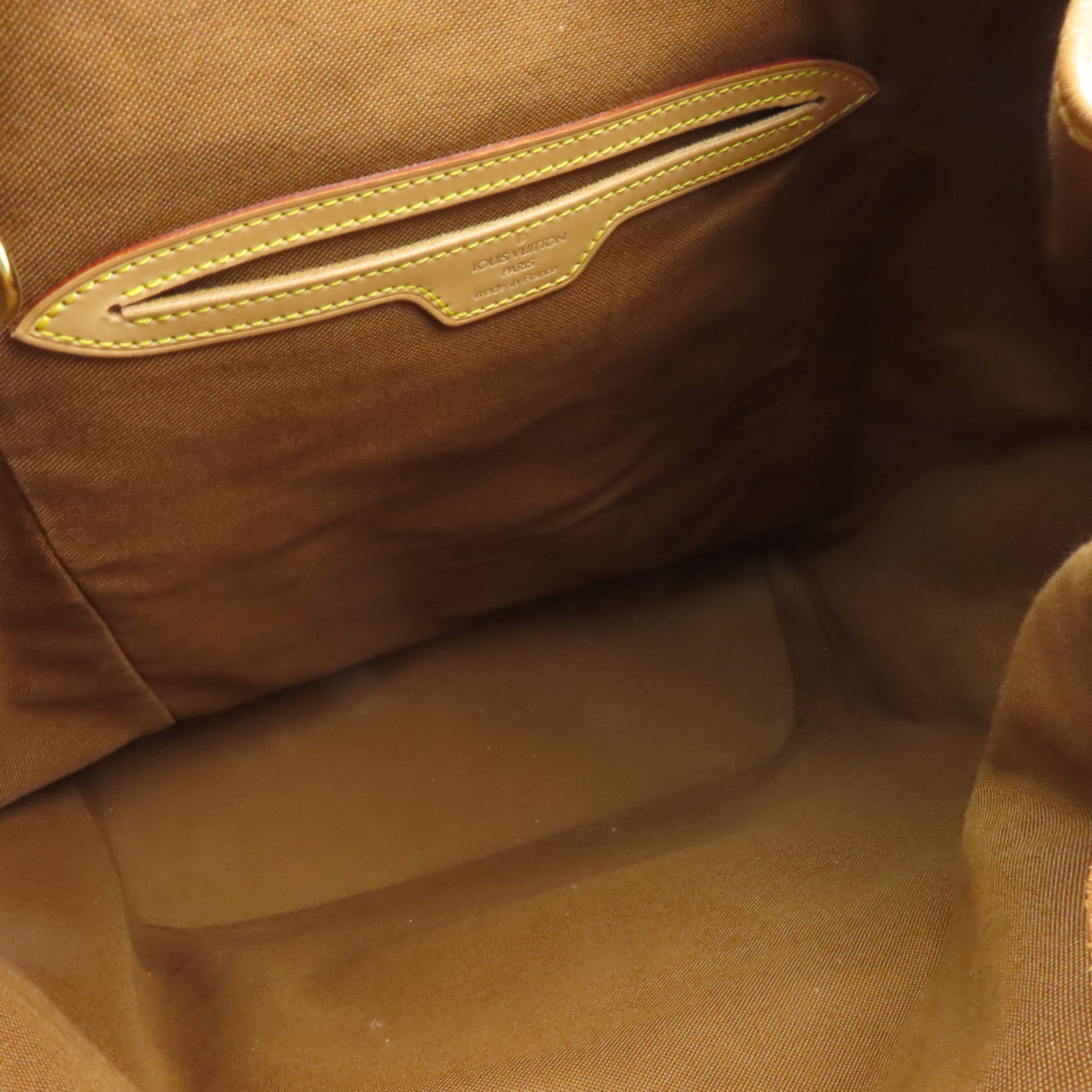 LOUIS VUITTON Monogram Montsouris GM金扣背包棕色