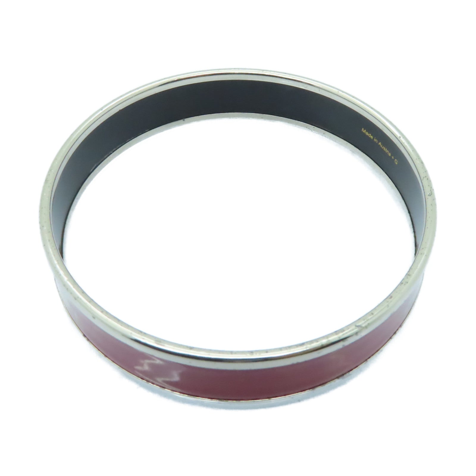HERMES 金屬Bangle手鐲紅色