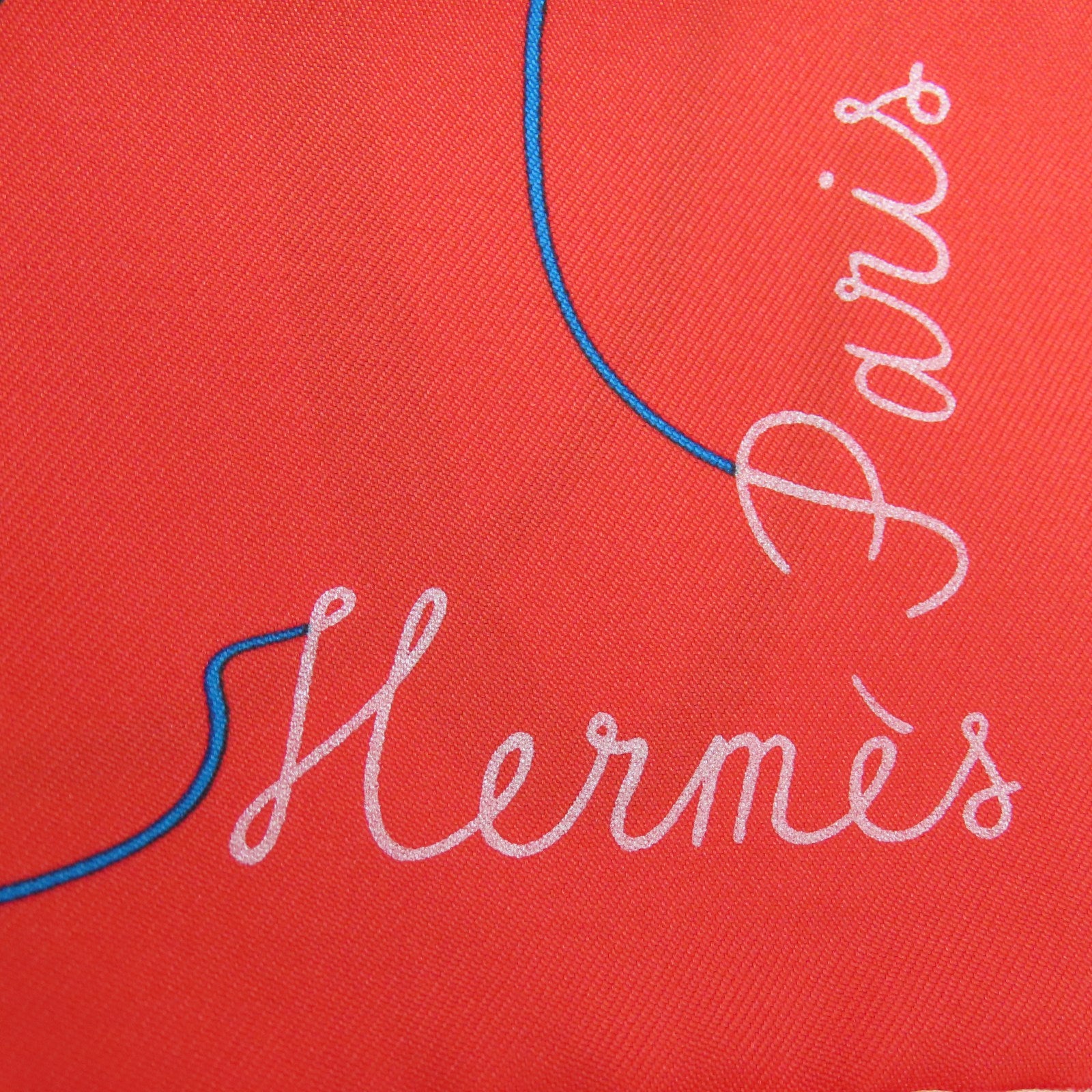HERMES 絲質Scarf 90X90絲巾紅色