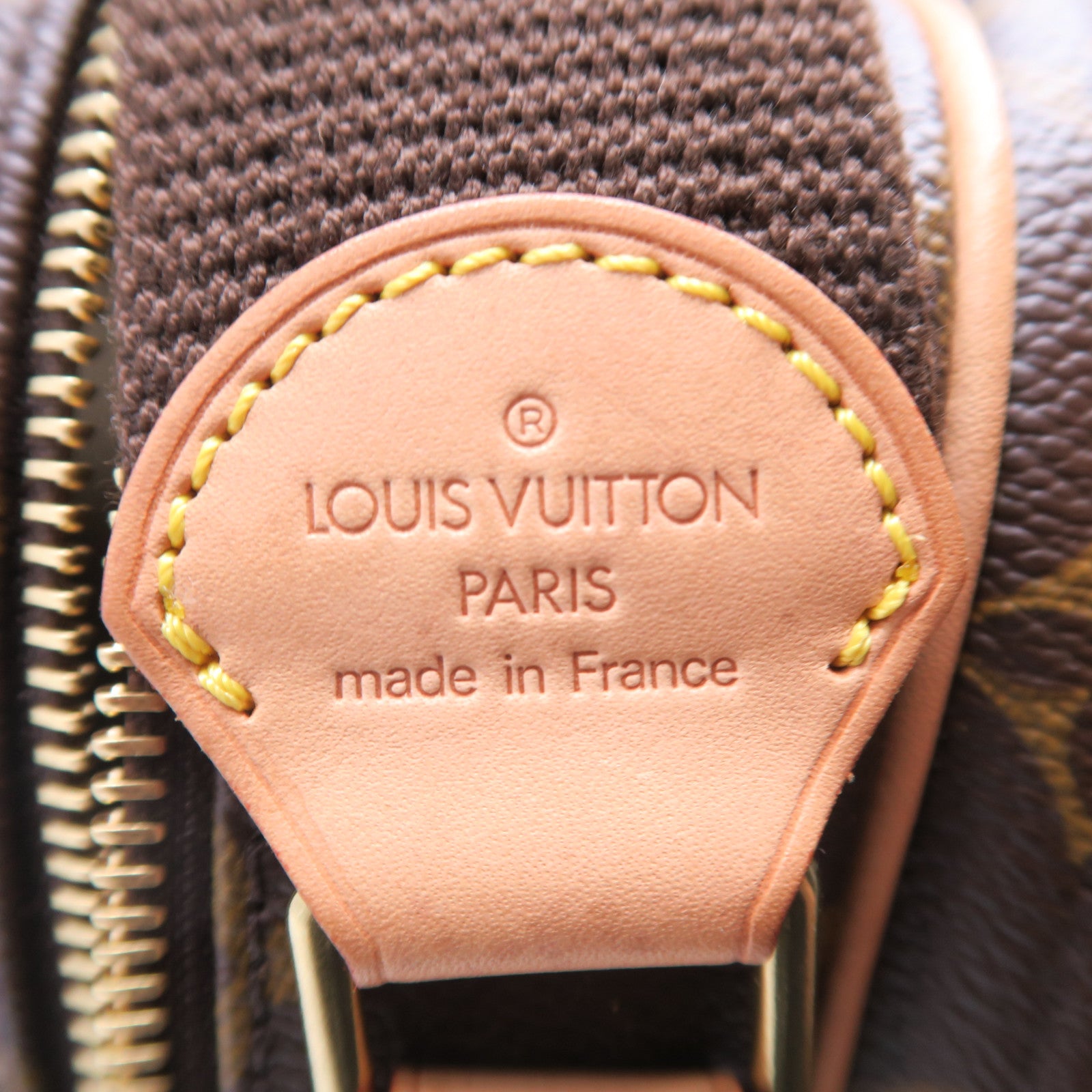 LOUIS VUITTON Monogram Reporter PM金扣肩背袋棕色