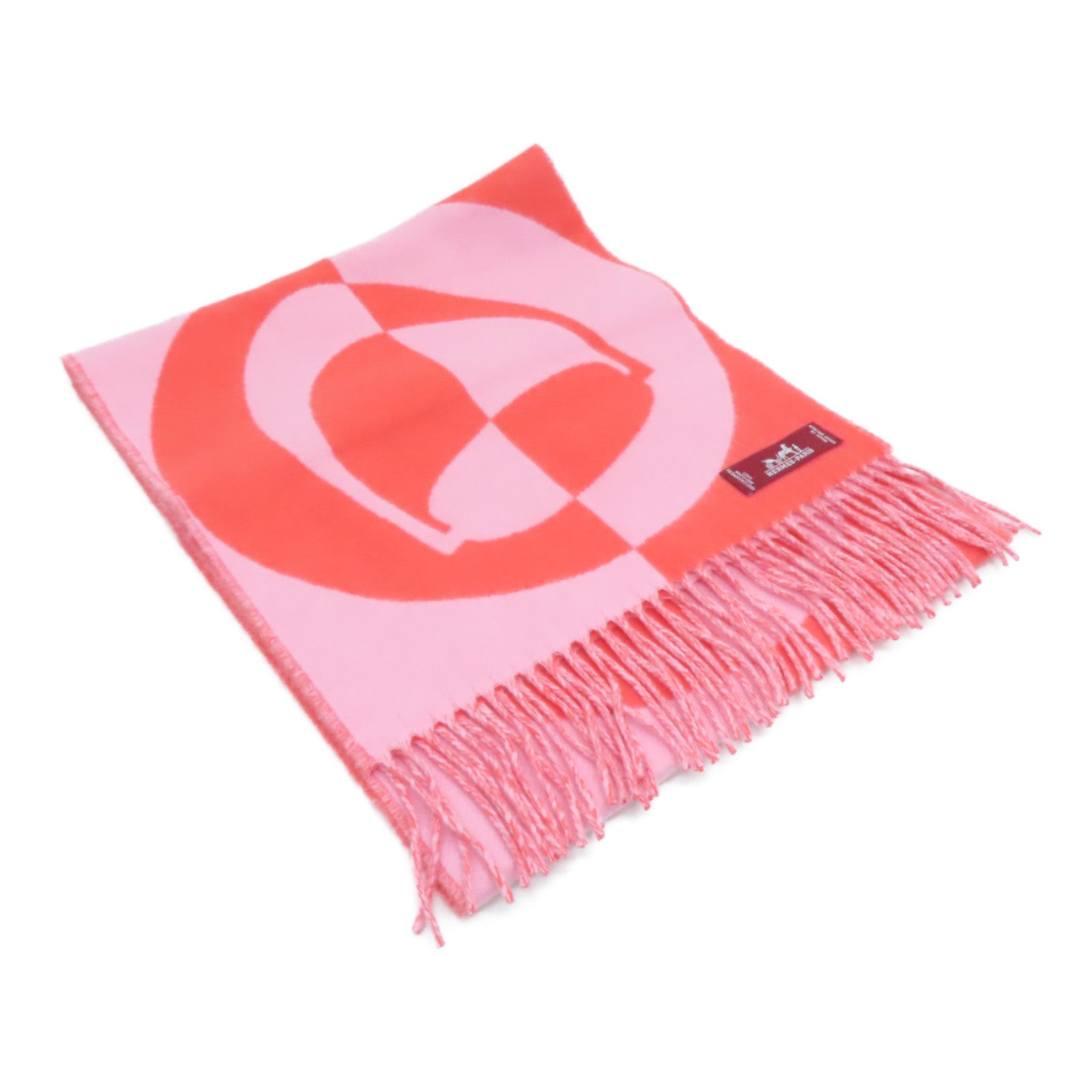 HERMES Cashmere Scarf颈巾粉红色
