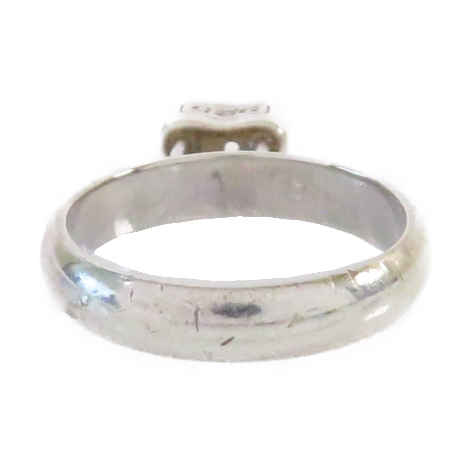 TIFFANY＆CO 925純銀1837 Lock Charm Band Ring戒指US#6