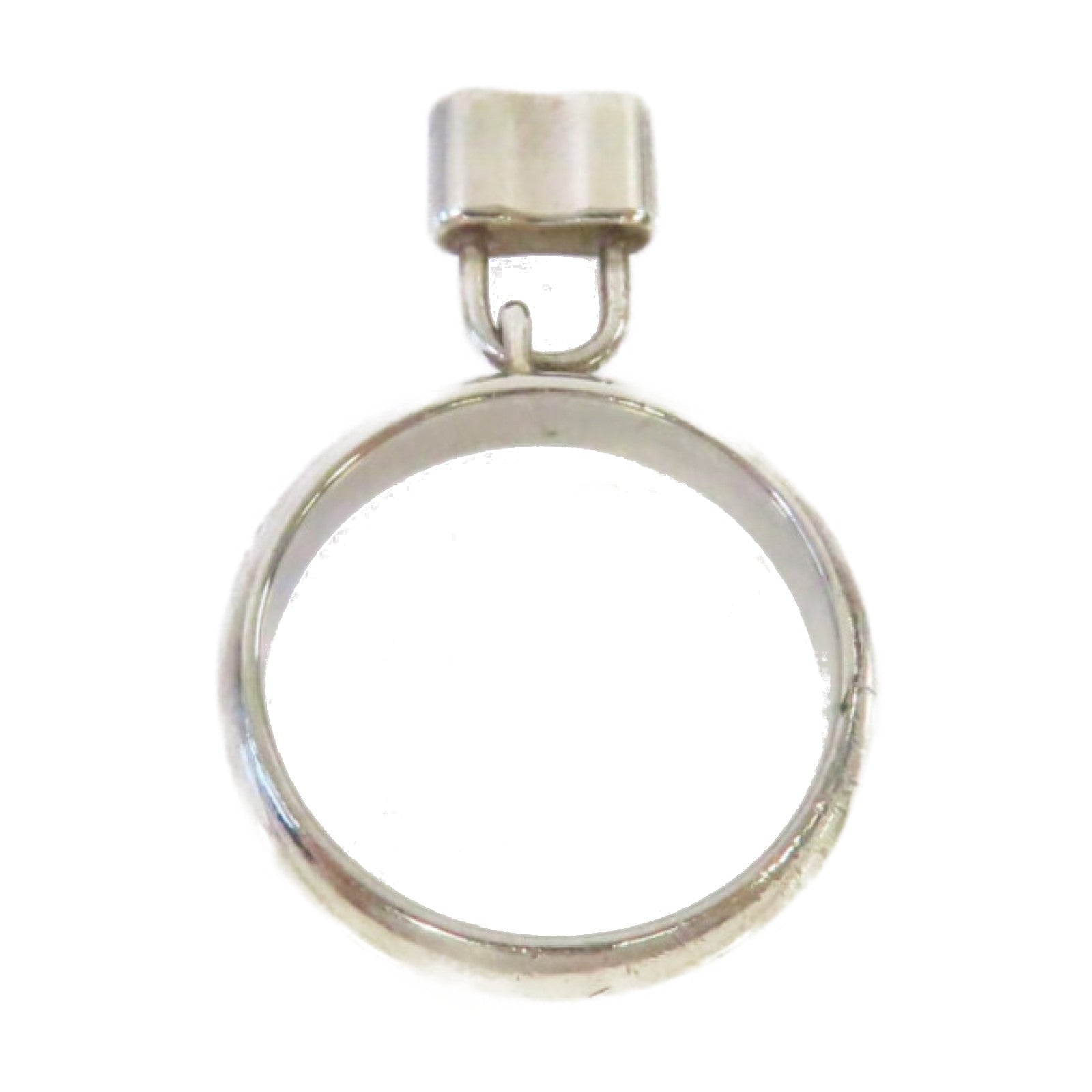 TIFFANY＆CO 925純銀1837 Lock Charm Band Ring戒指US#6