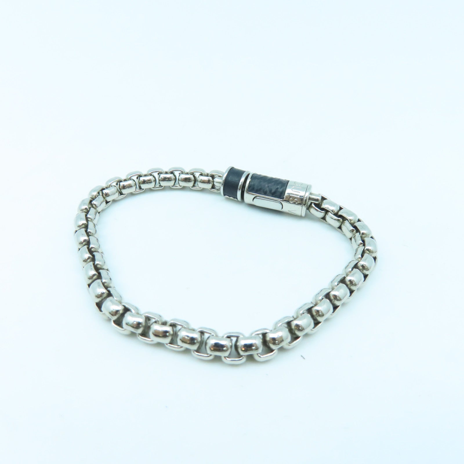 LOUIS VUITTON 金属Bracelet银扣手镯银色/黑色