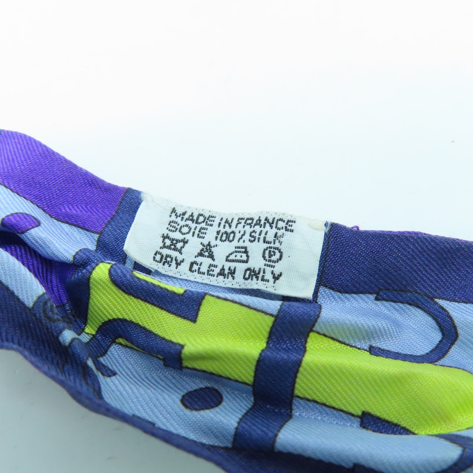HERMES 絲質Twilly Scarf絲巾藍色