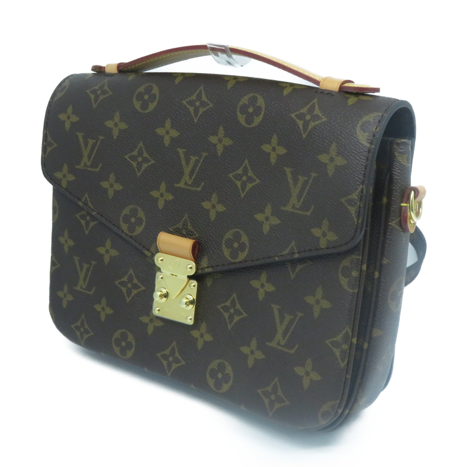 LOUIS VUITTON Monogram Pochette Metis金扣手挽肩背兩用袋啡色