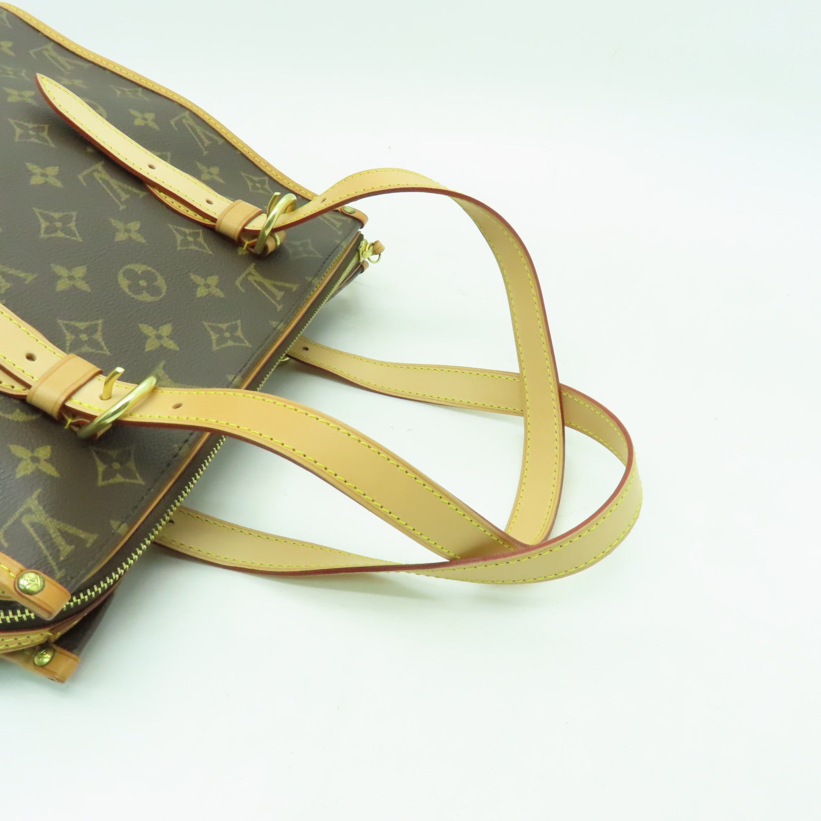 LOUIS VUITTON Monogram Popincourt Haut金扣手挽袋啡色