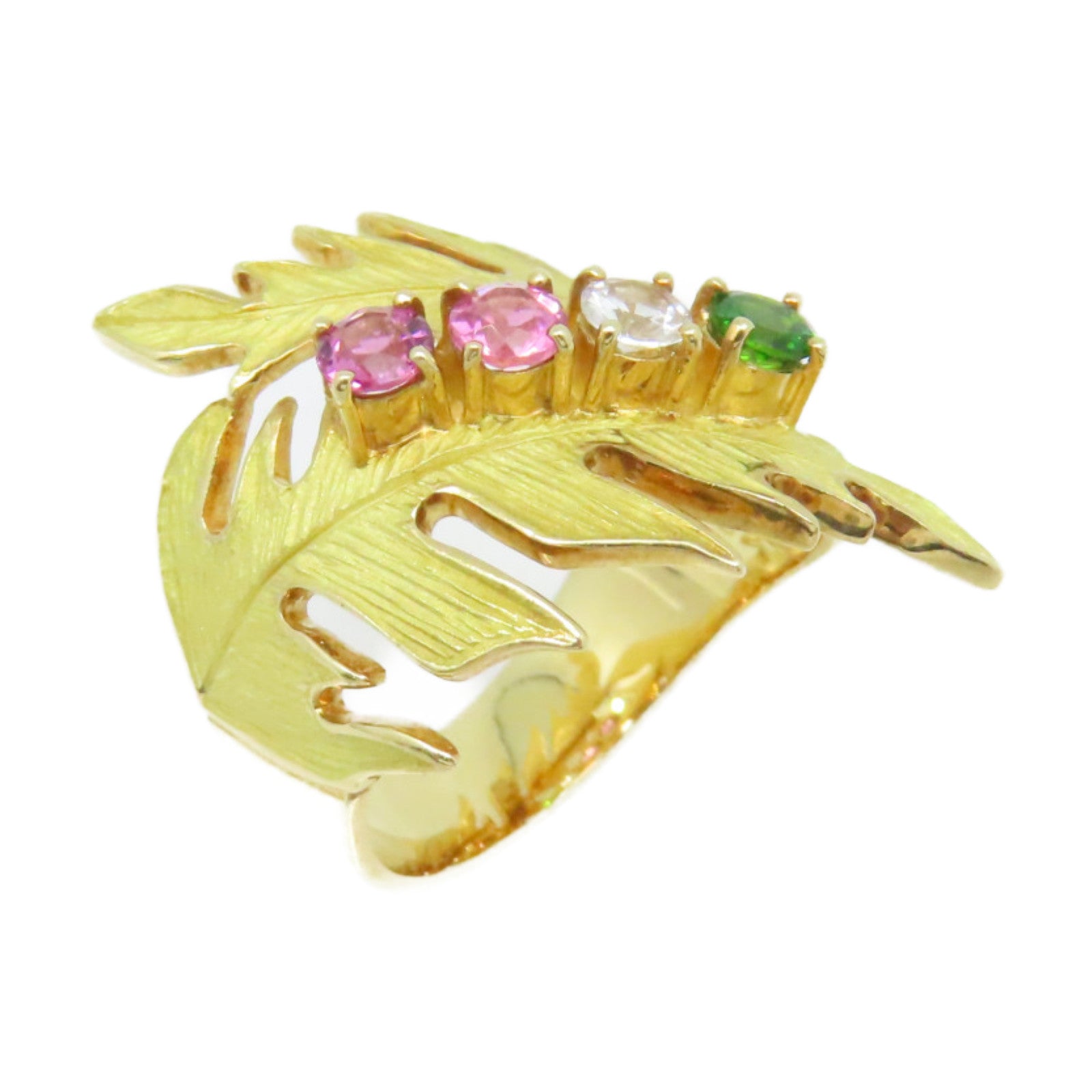 JEWELRY 【激減優惠】18K黃金Multi Stone Ring戒指US#7.25