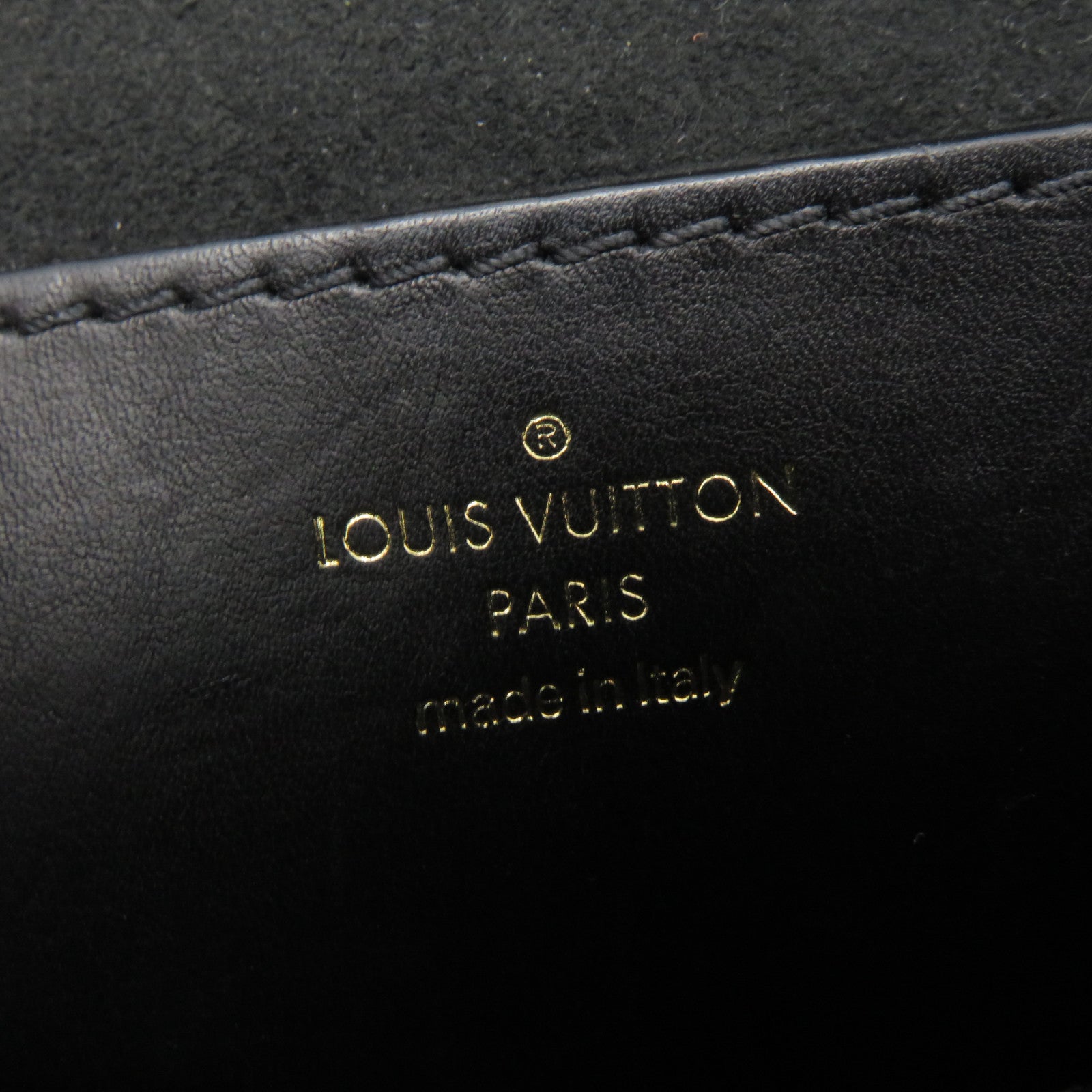 LOUIS VUITTON 斜紋牛皮皮革New Wave Multi Pochette金扣手挽肩背兩用袋黑色