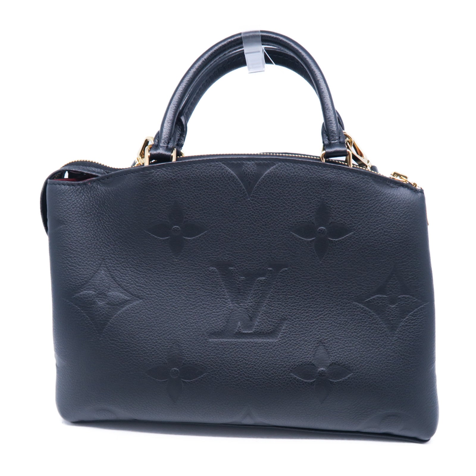 LOUIS VUITTON Monogram Empreinte Petit Palais金扣手挽肩背兩用袋黑色