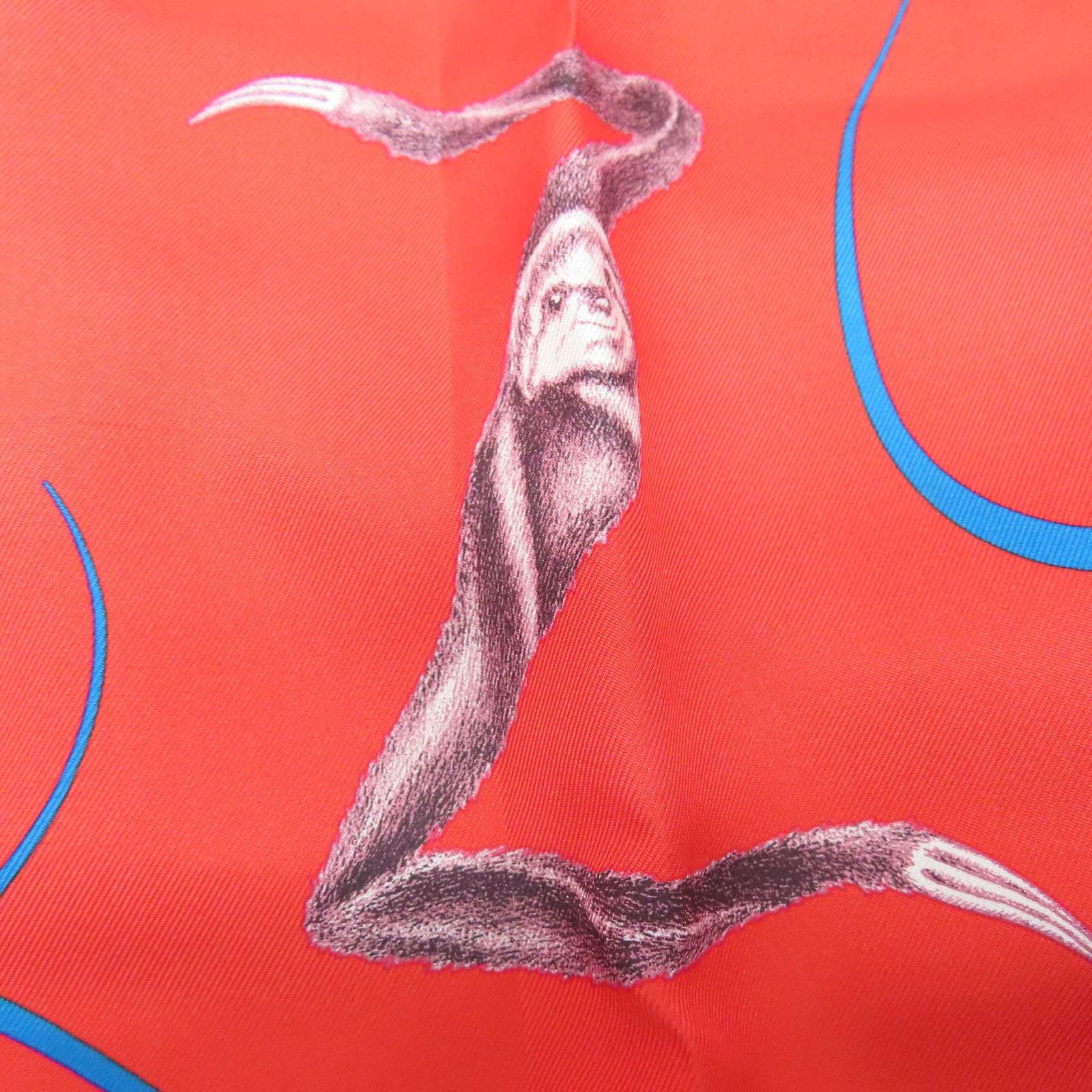 HERMES 絲質Scarf 90X90絲巾紅色