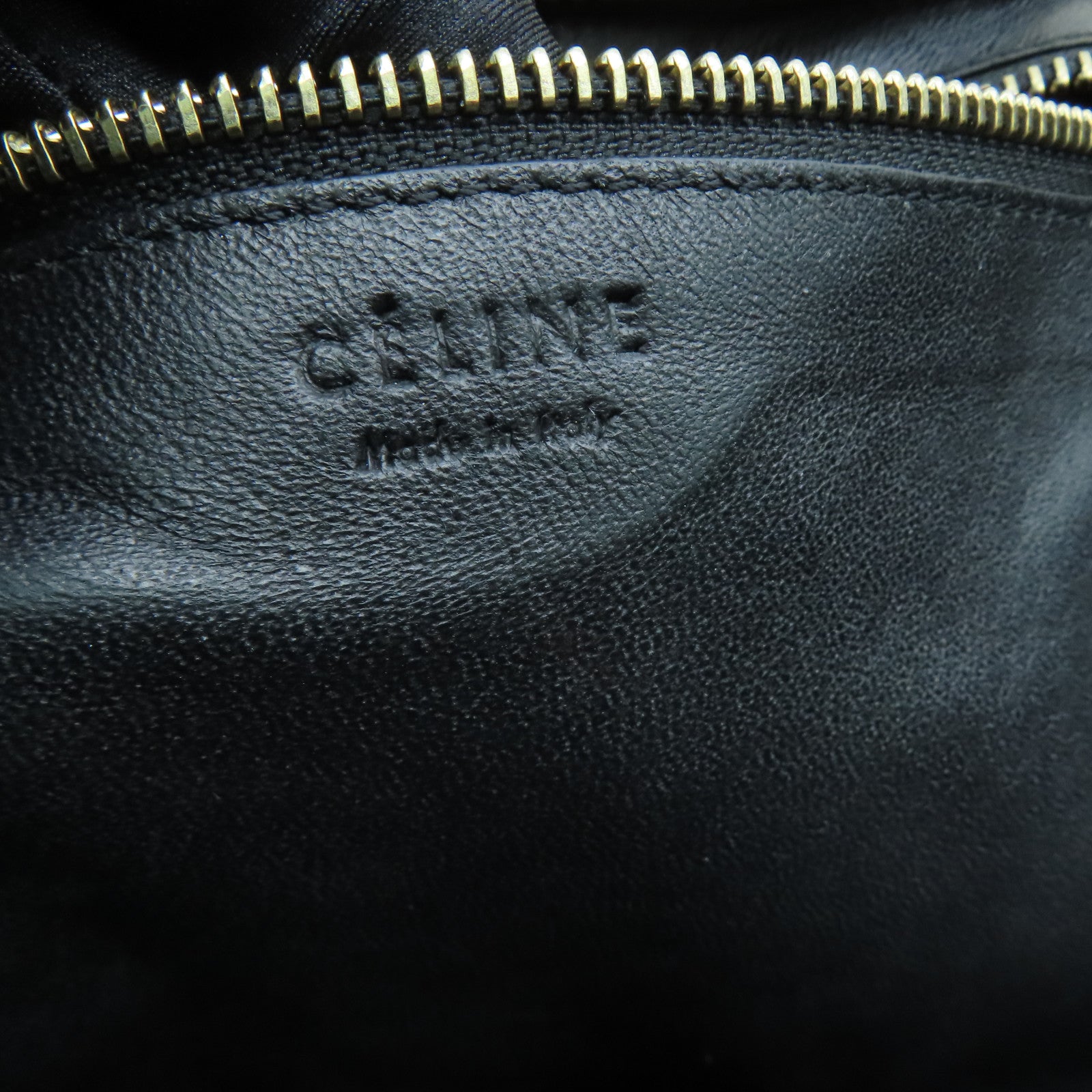 CELINE 牛皮皮革Mini Luggage金扣手挽袋米色/白色/黑色