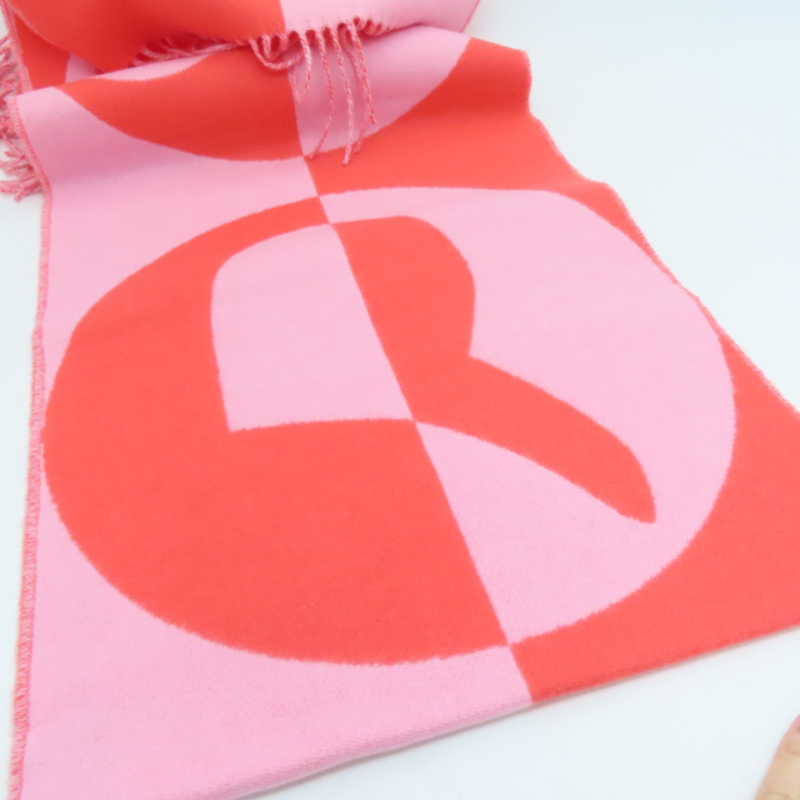 HERMES Cashmere Scarf颈巾粉红色