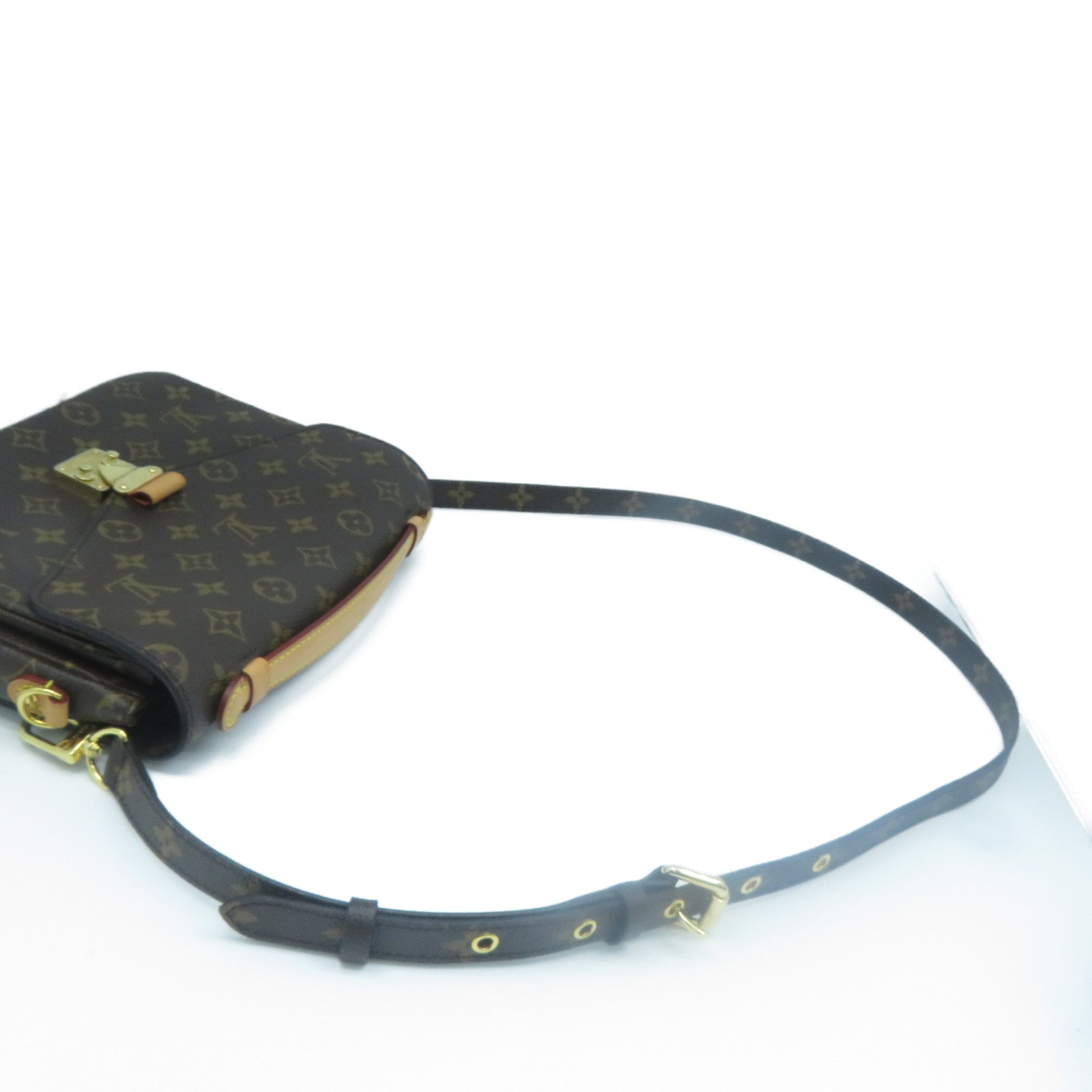 LOUIS VUITTON Monogram Pochette Metis金扣手挽肩背兩用袋啡色