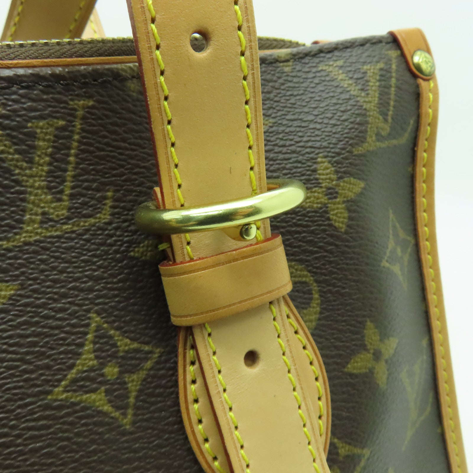 LOUIS VUITTON Monogram Popincourt Haut金扣手挽袋啡色