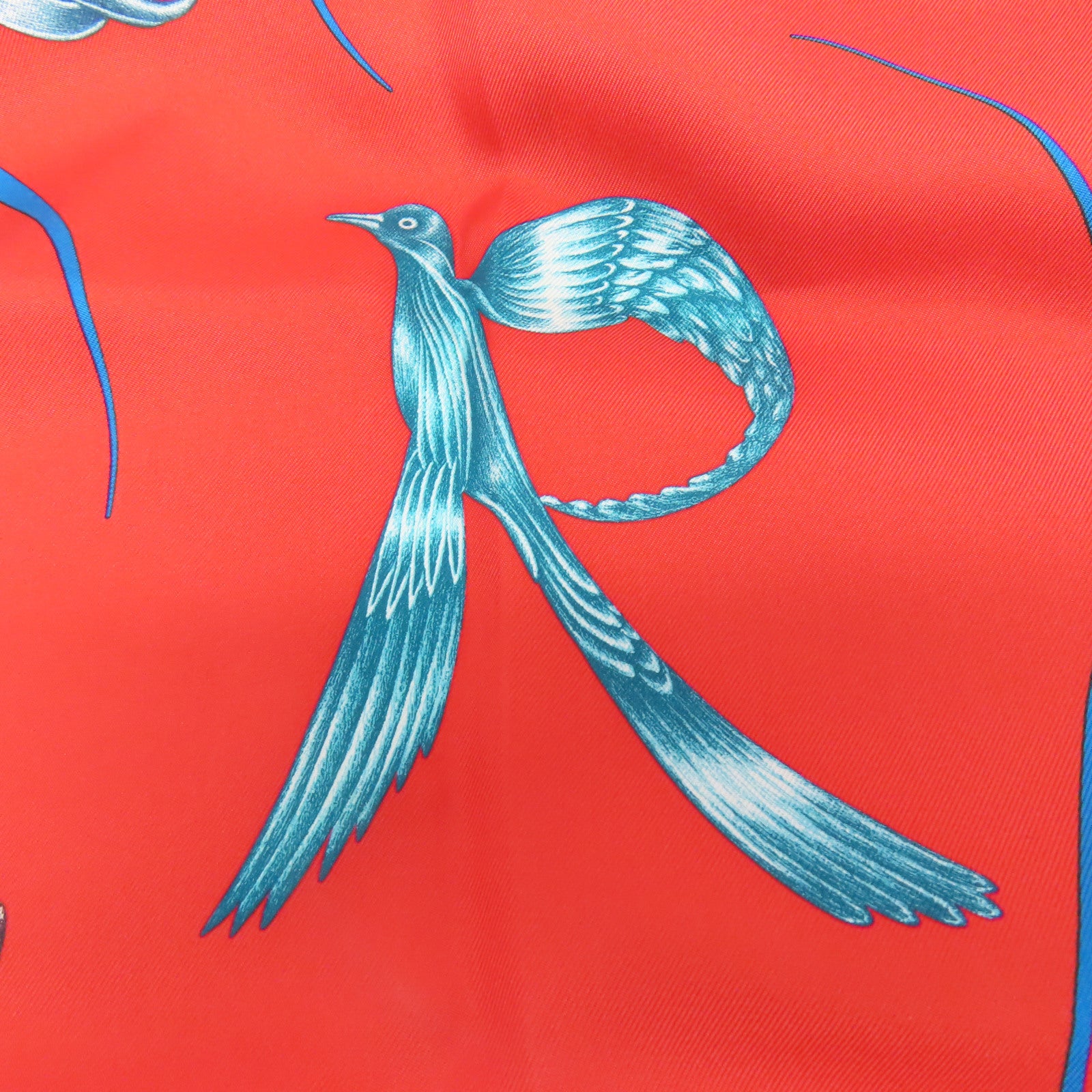 HERMES 絲質Scarf 90X90絲巾紅色