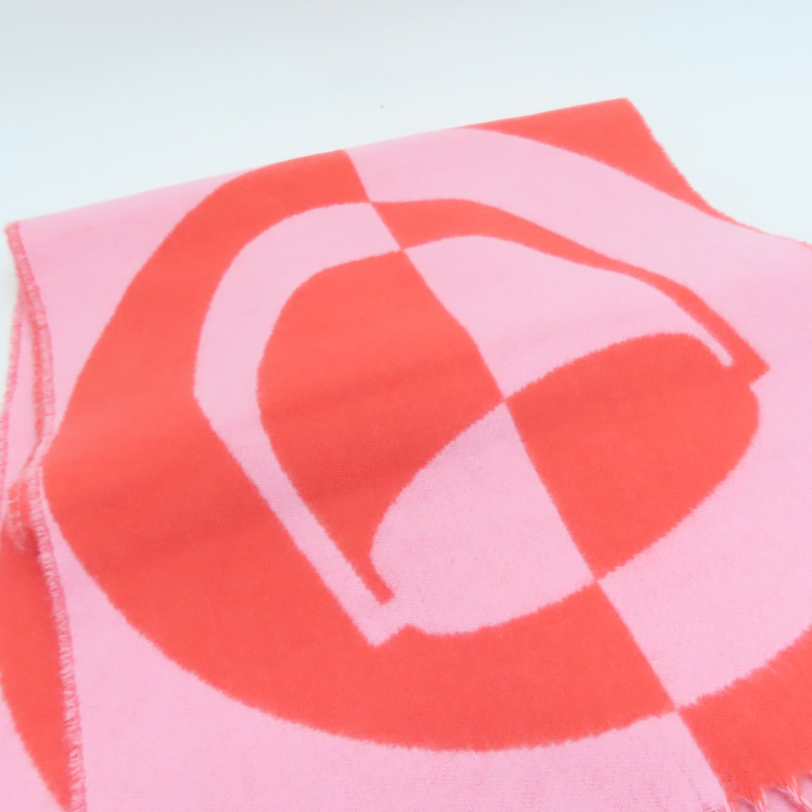 HERMES Cashmere Scarf颈巾粉红色