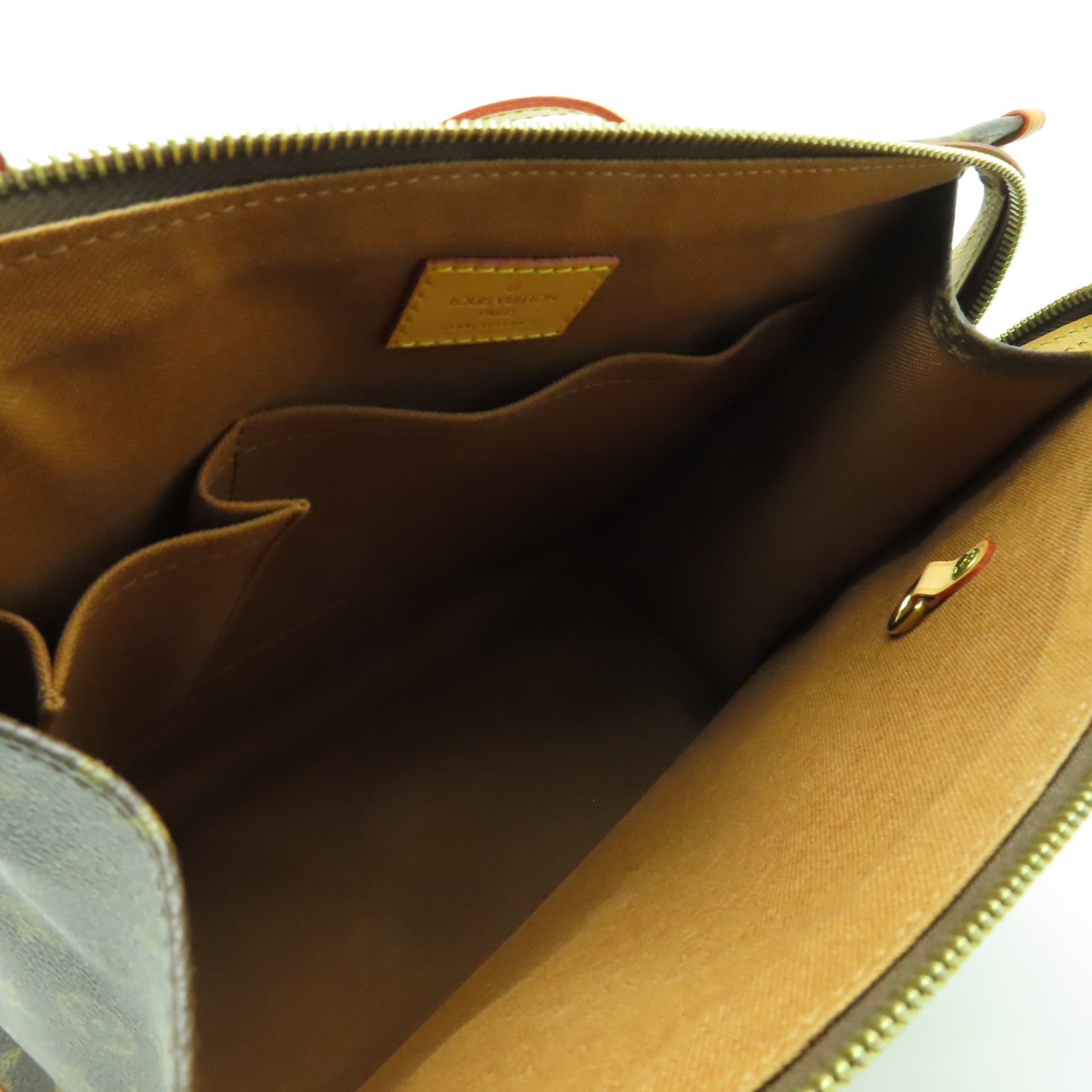 LOUIS VUITTON Monogram Popincourt Haut金扣手挽袋啡色