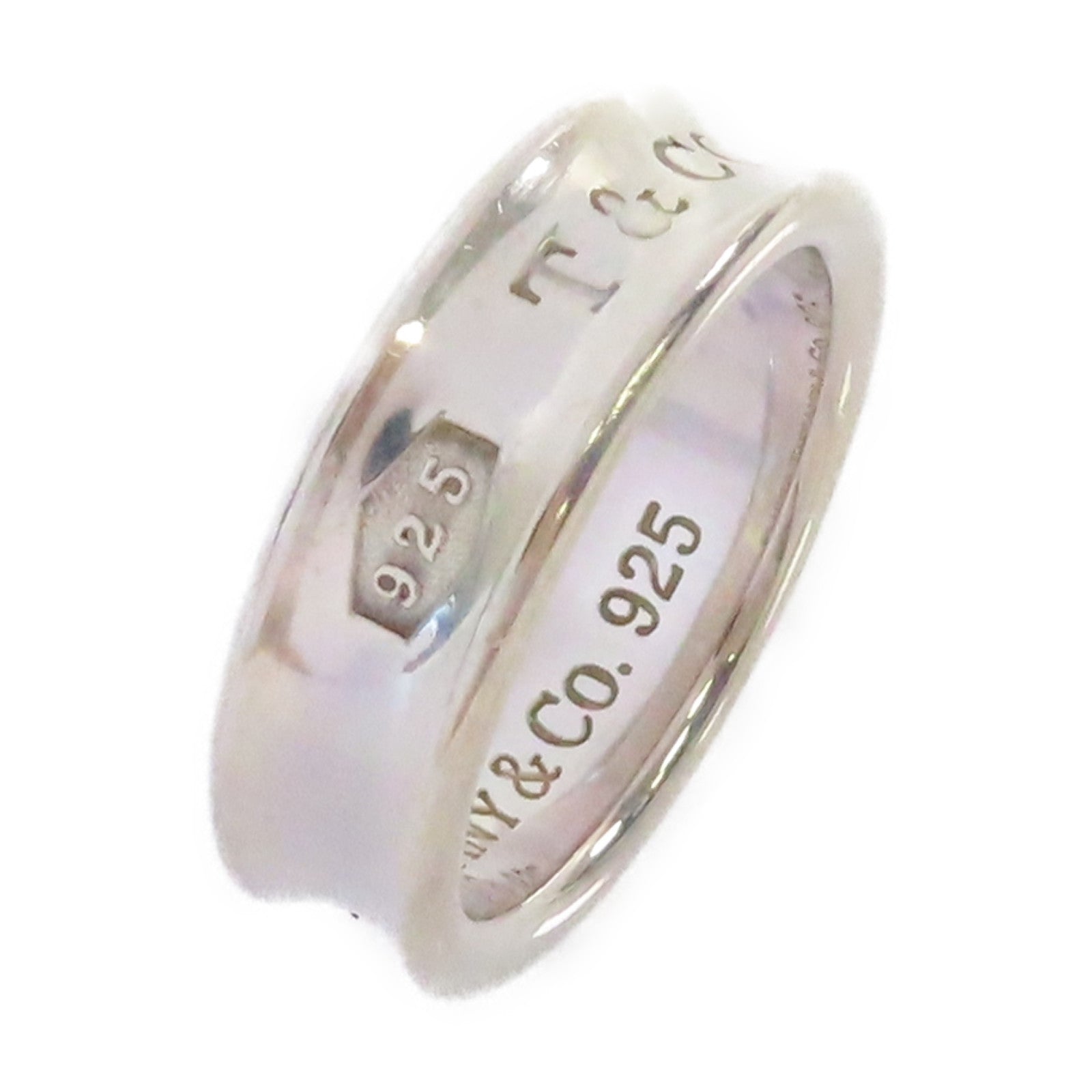 TIFFANY＆CO 925純銀1837 Narrow Ring戒指US#8.5