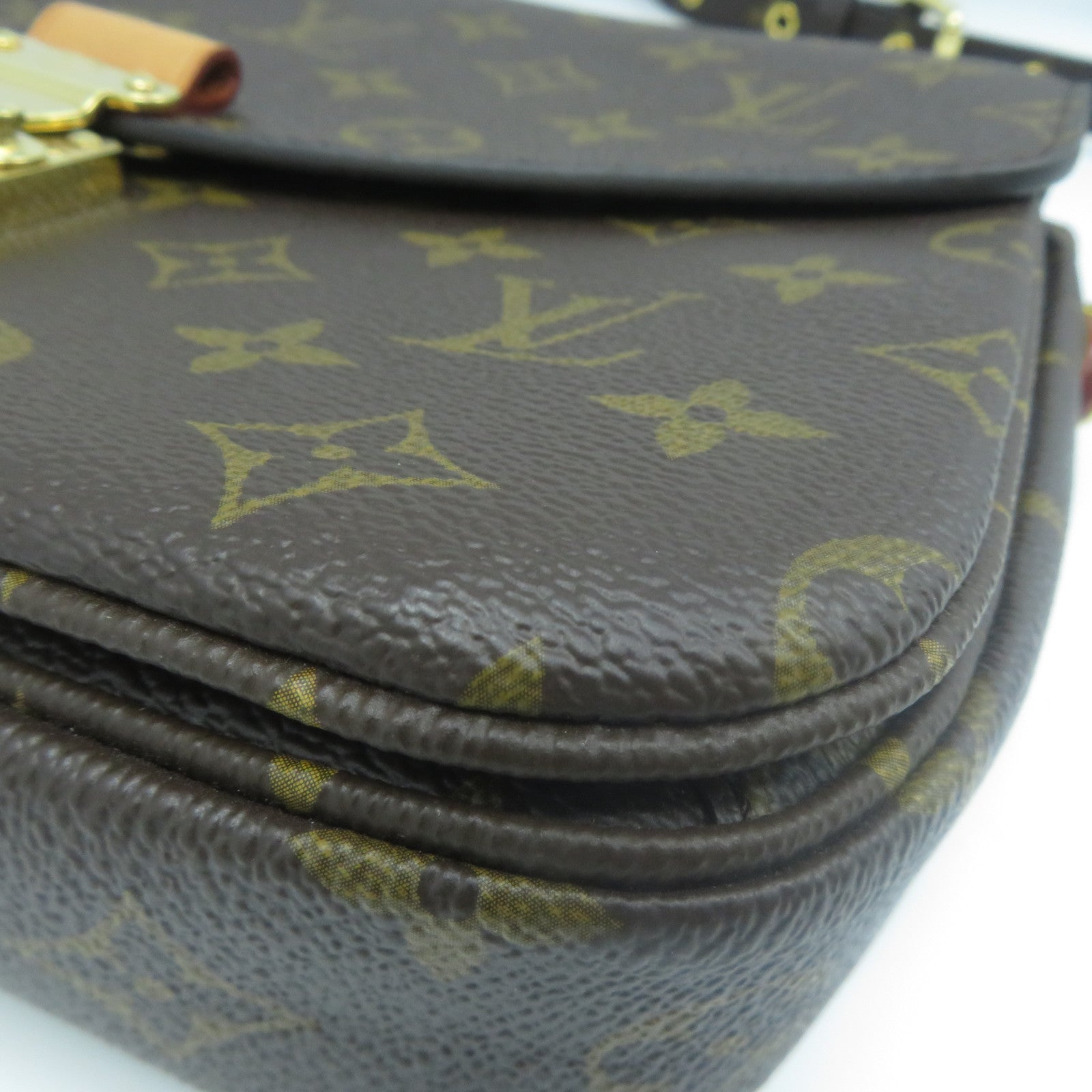 LOUIS VUITTON Monogram Pochette Metis金扣手挽肩背兩用袋啡色