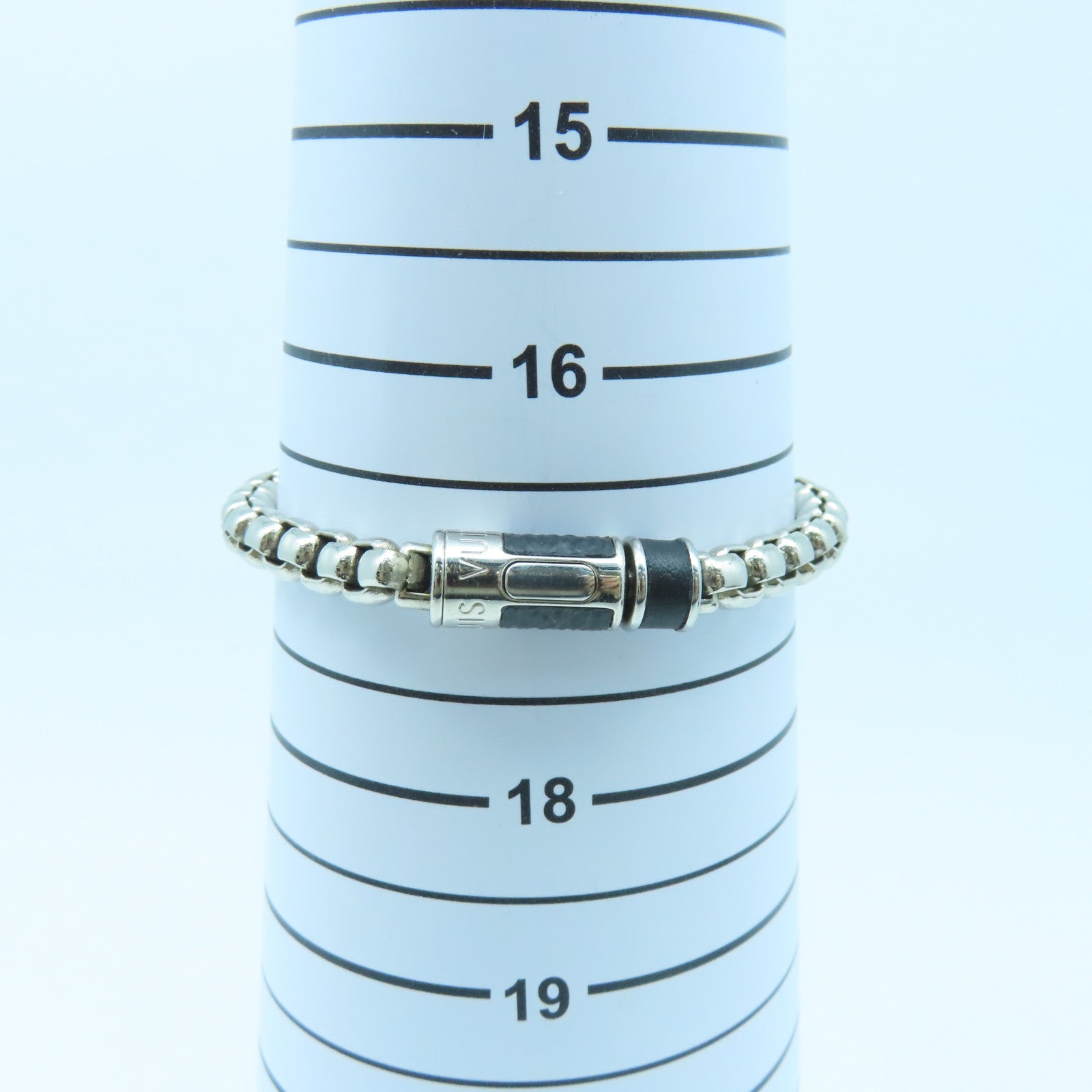 LOUIS VUITTON 金属Bracelet银扣手镯银色/黑色