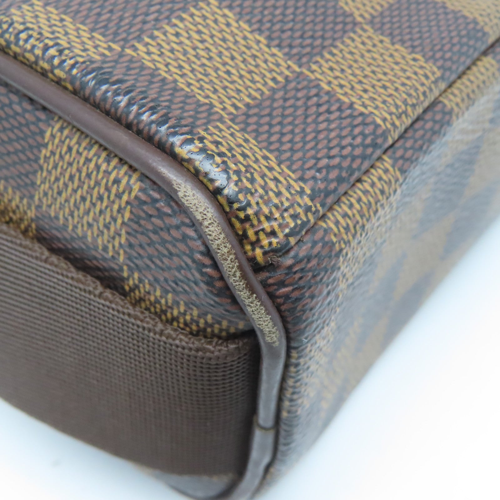LOUIS VUITTON Damier Olav PM金扣肩背袋啡色