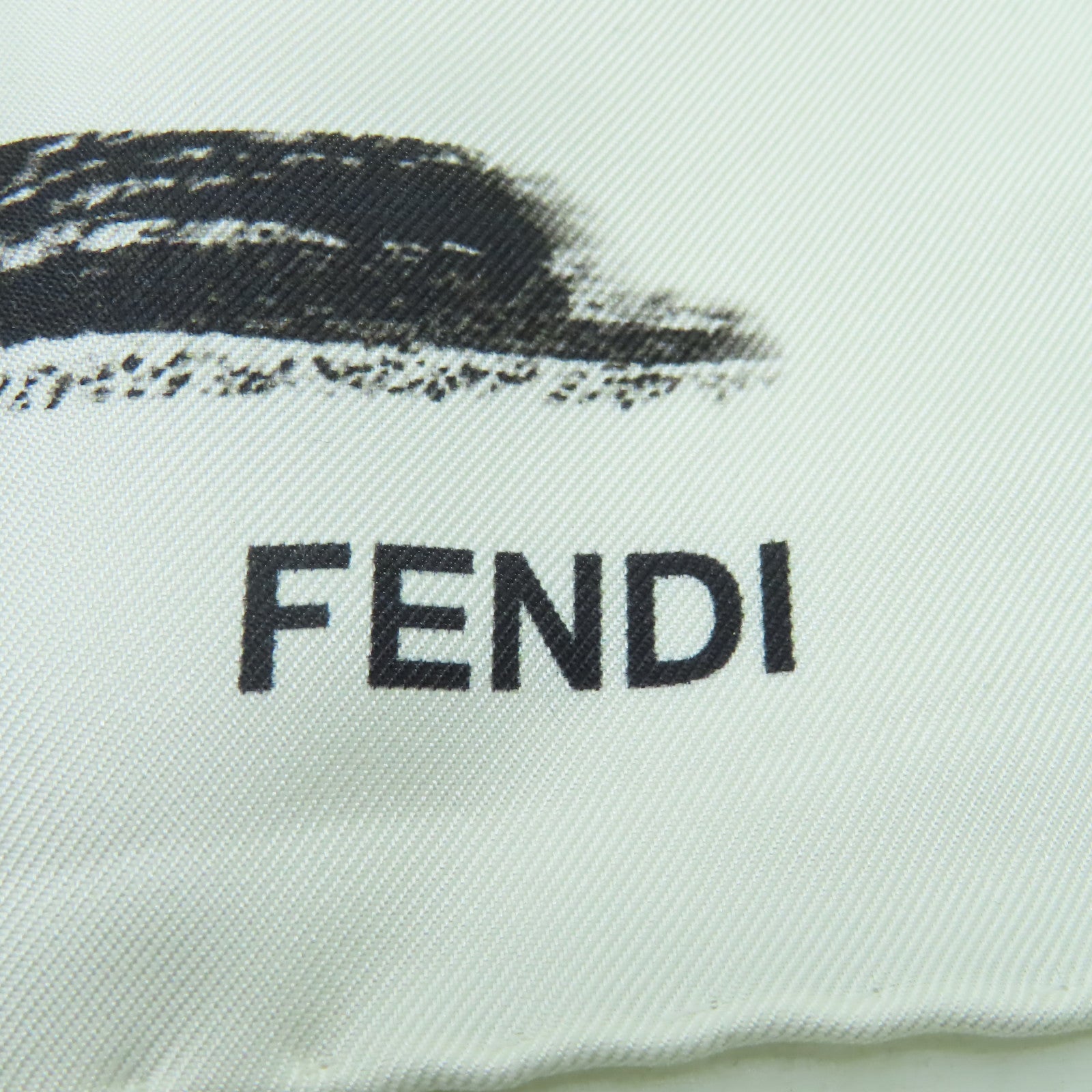 FENDI 絲質Scarf絲巾白色/彩色