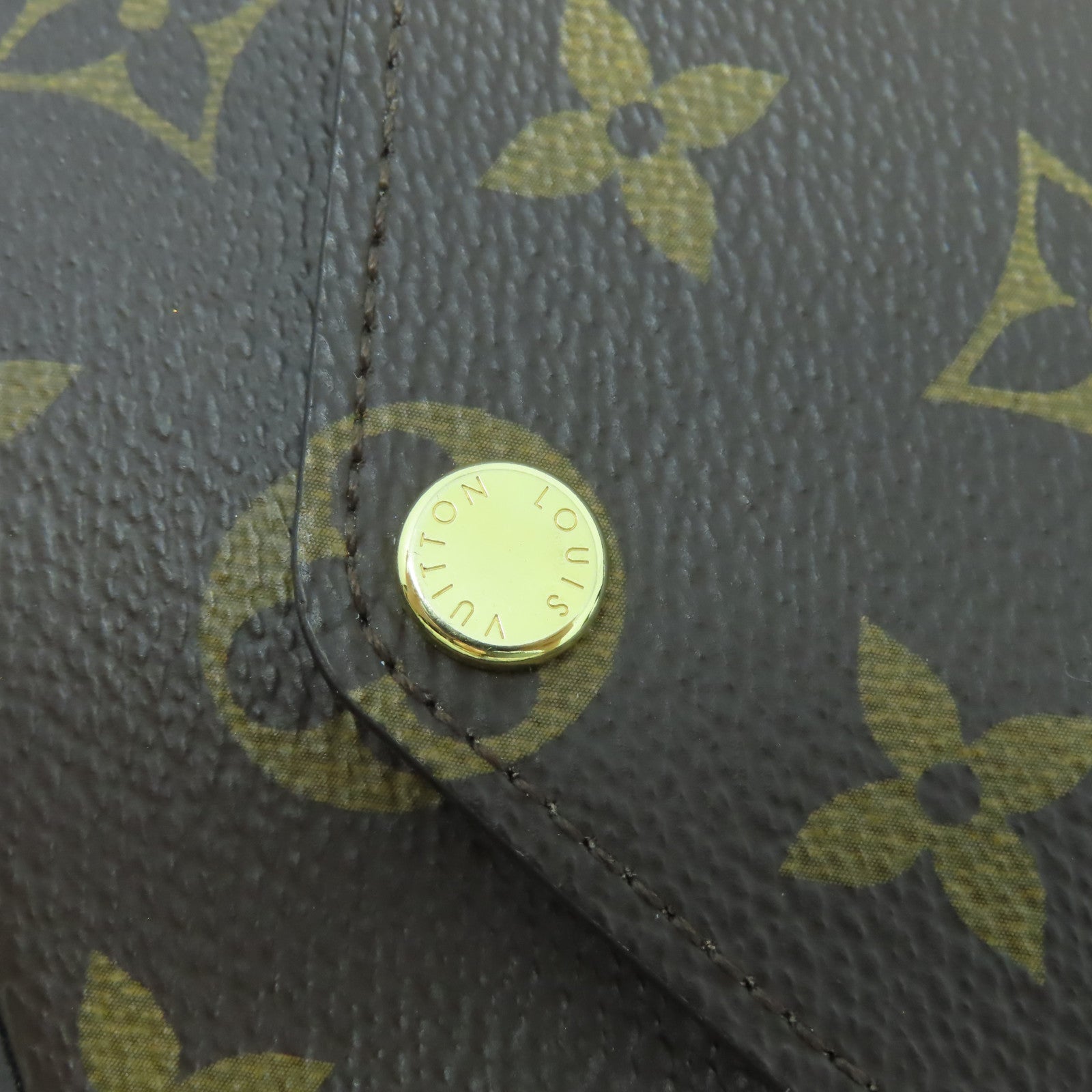 LOUIS VUITTON Monogram Felicie Strap & Go金扣肩背袋啡色/綠色