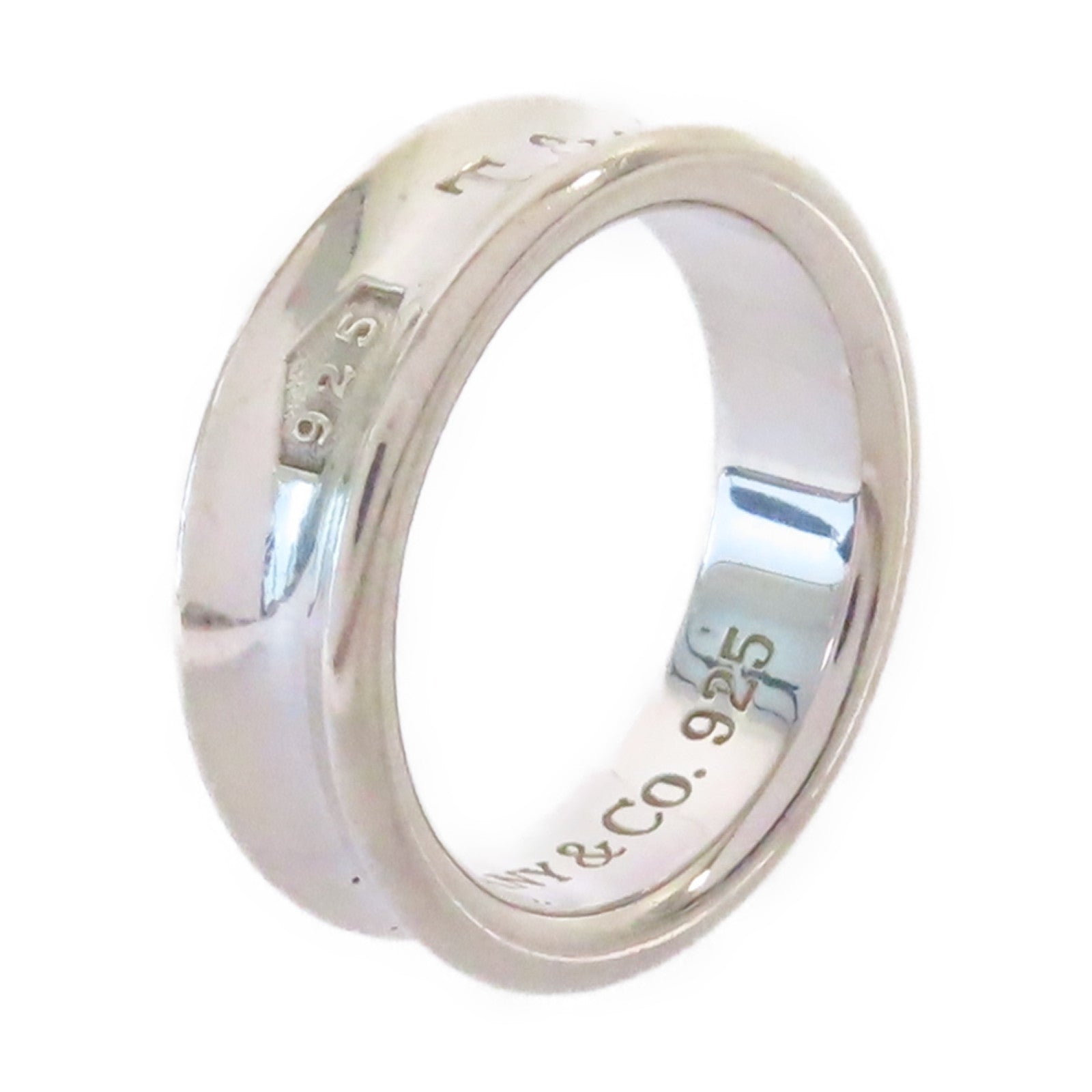 TIFFANY＆CO 925純銀1837 Narrow Ring戒指US#8.5