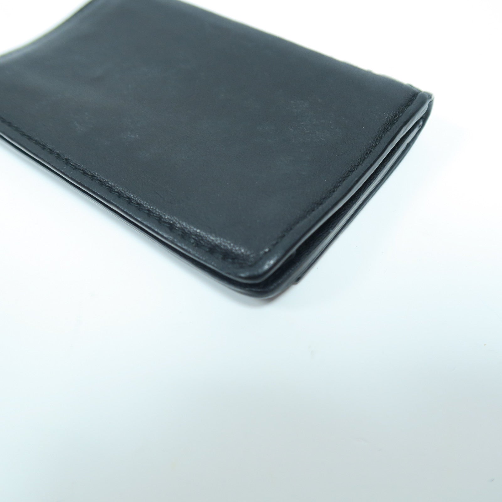 BOTTEGA VENETA 織紋羊皮皮革Coin Case金扣零錢包黑色