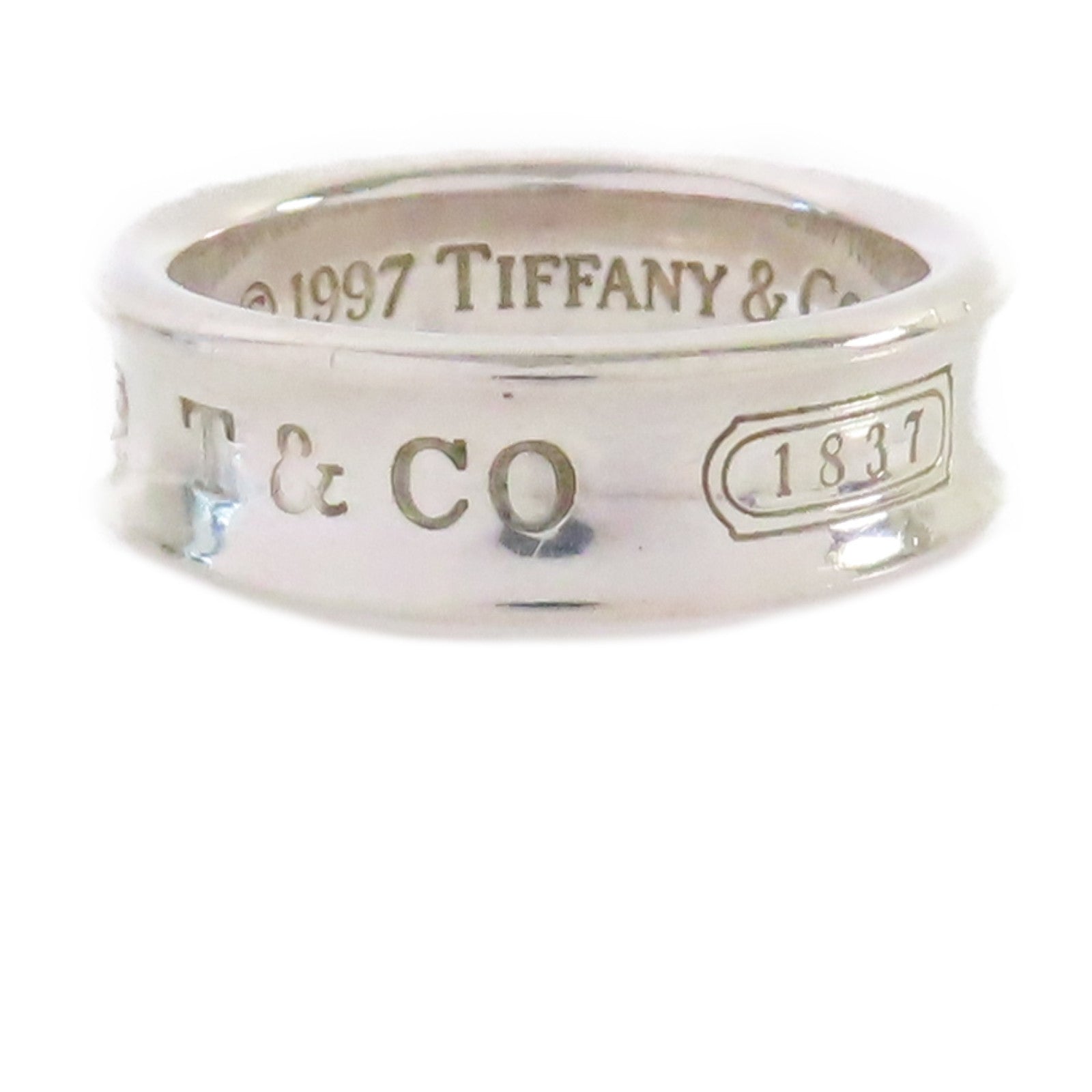 TIFFANY＆CO 925純銀1837 Narrow Ring戒指US#8.5