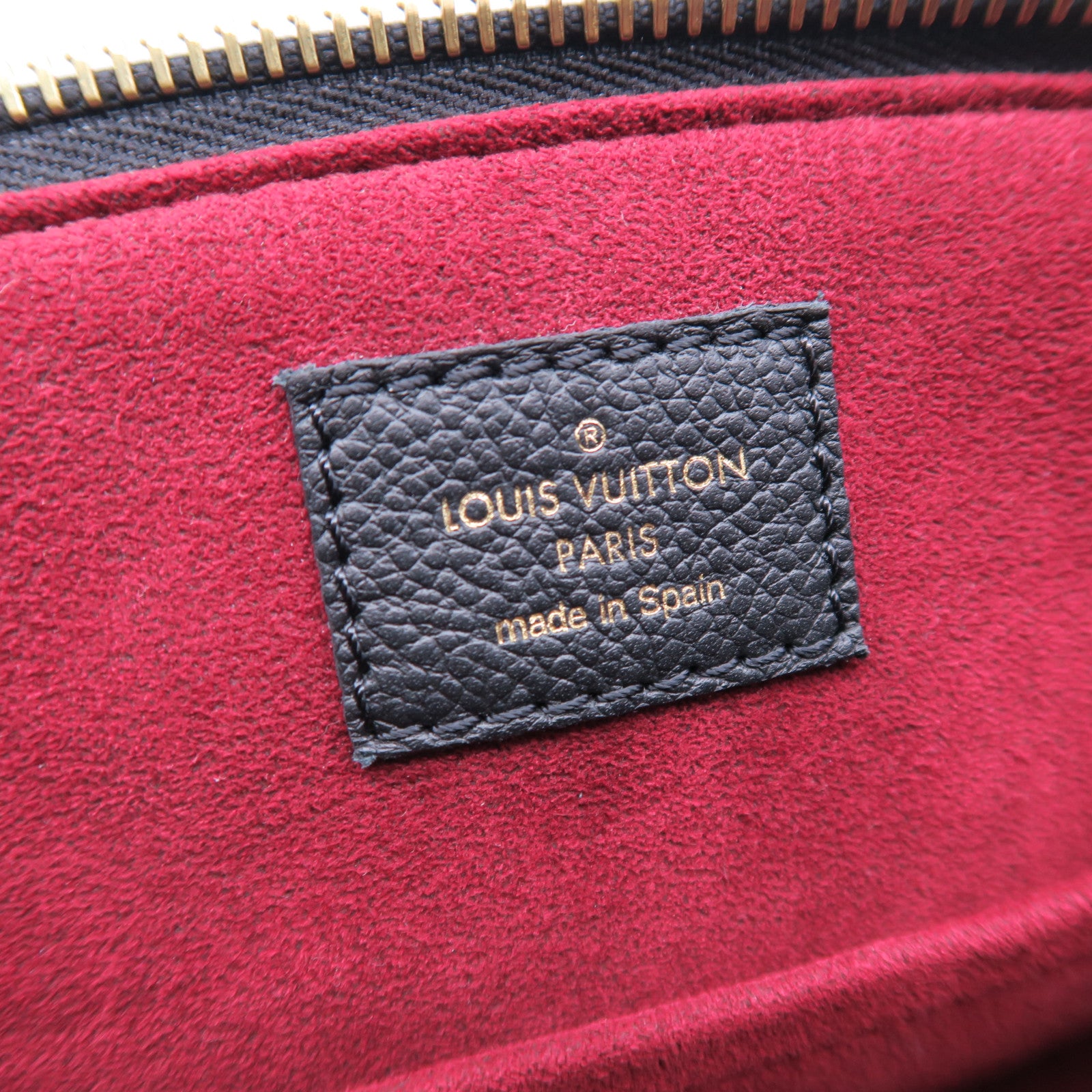 LOUIS VUITTON Monogram Empreinte Petit Palais金扣手挽肩背兩用袋黑色