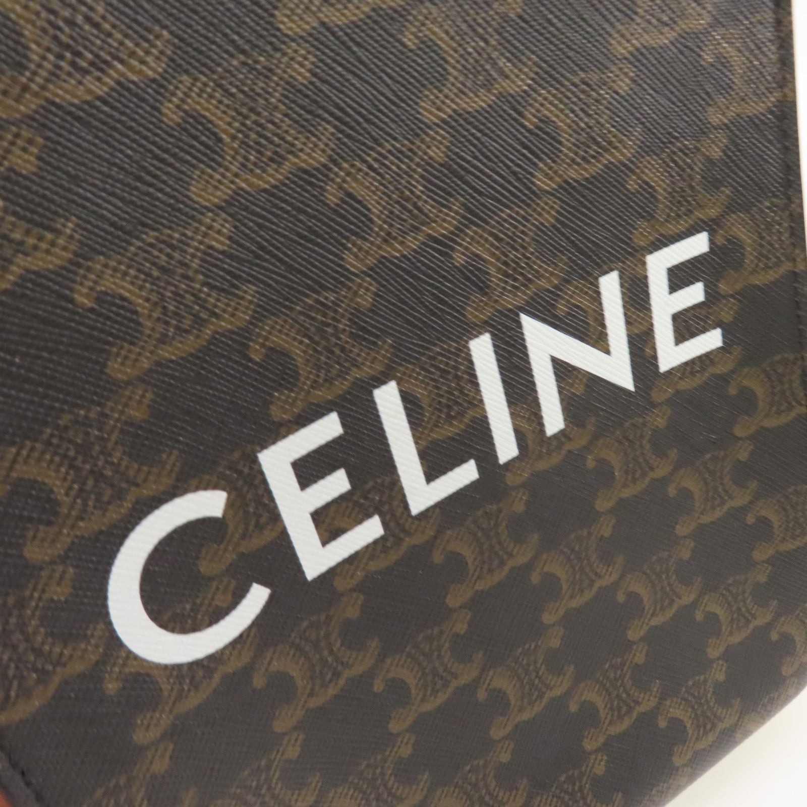 CELINE Triomphe帆布Mini Cabas Vertical 2Way Shoulder Bag手挽肩背兩用袋啡色