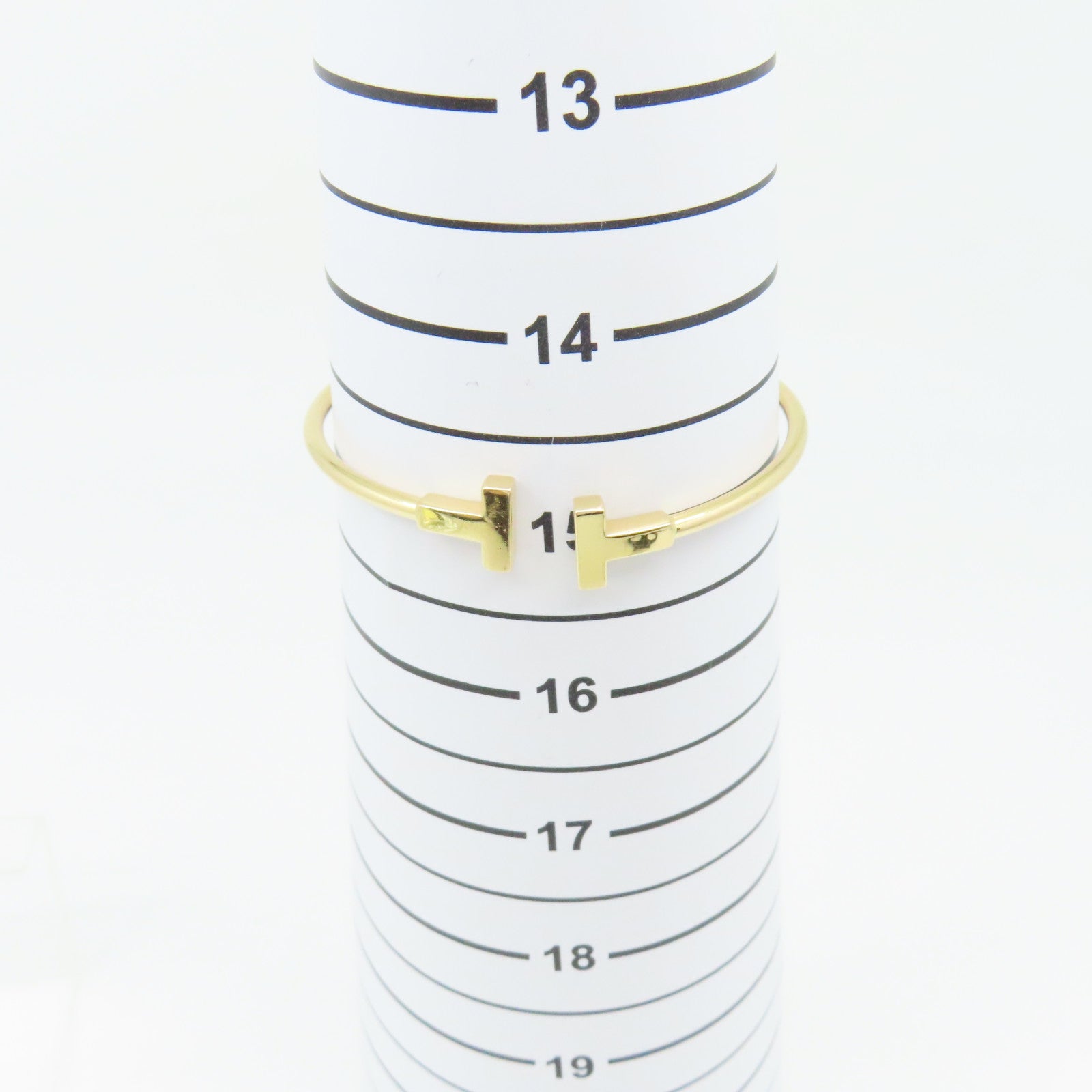 TIFFANY＆CO 18K玫瑰金T Wire Bangle SM Bangle手鐲