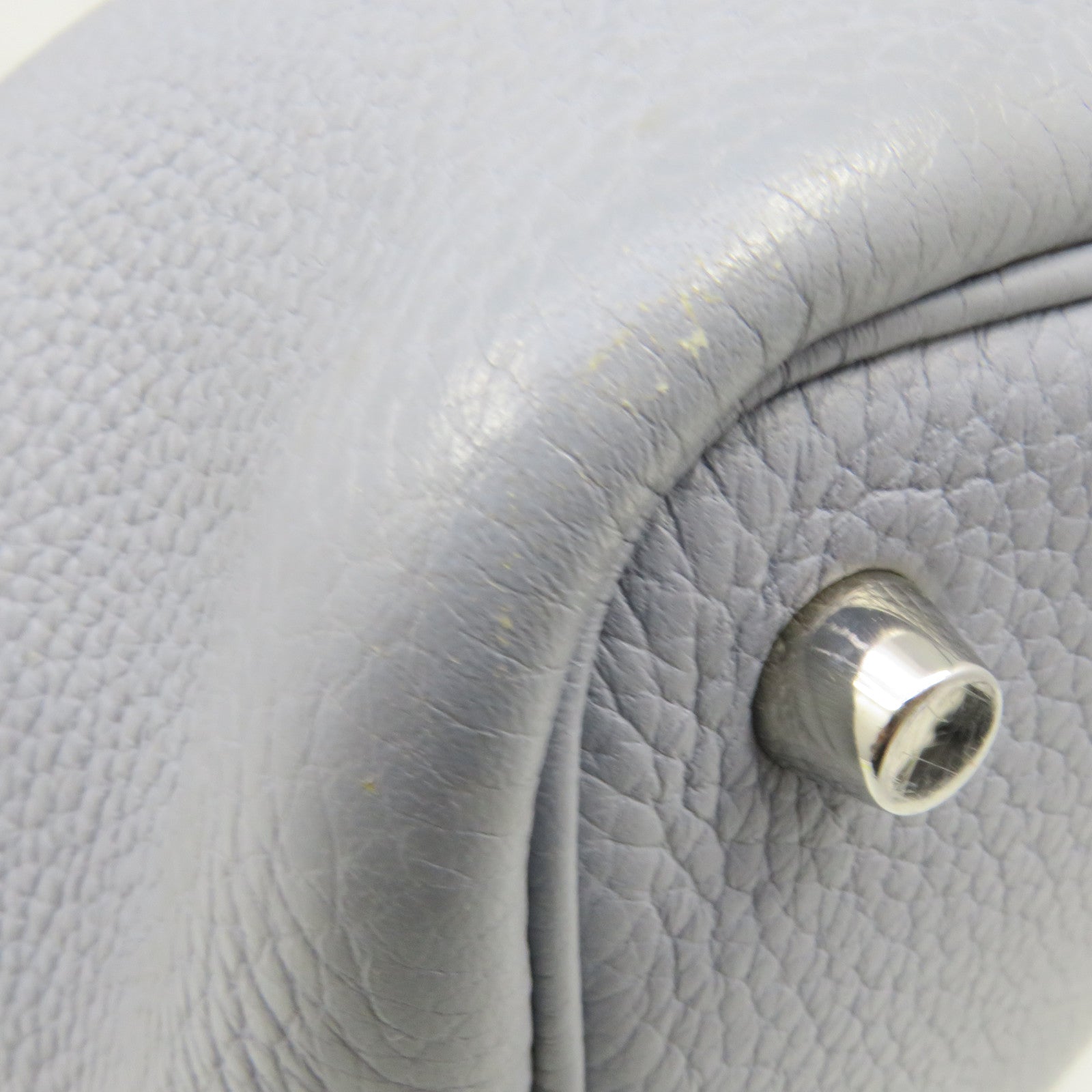 HERMES Clemence皮革Picotin PM Tote Bag銀扣手挽袋Blue Lin淺藍色