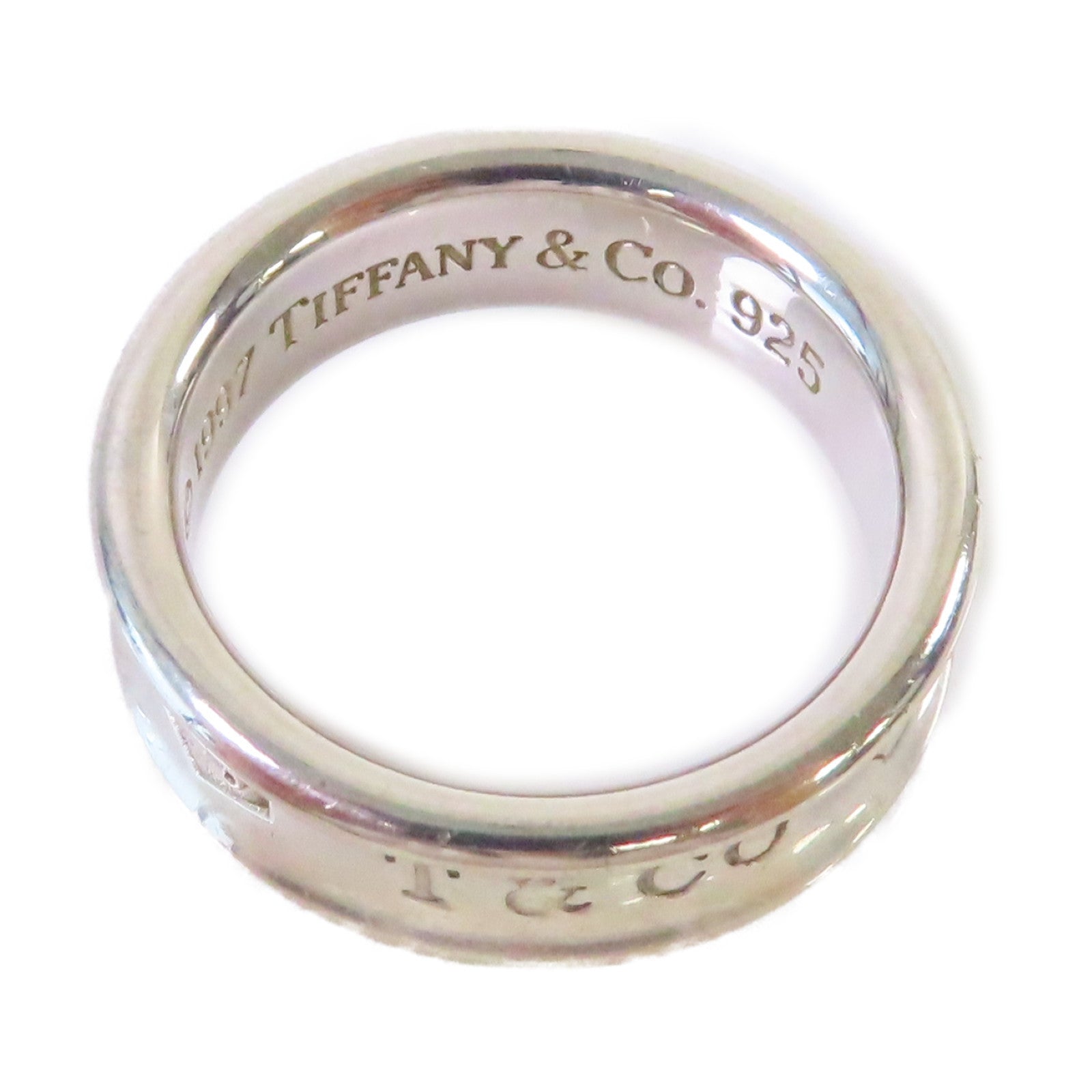 TIFFANY＆CO 925純銀1837 Narrow Ring戒指US#8.5