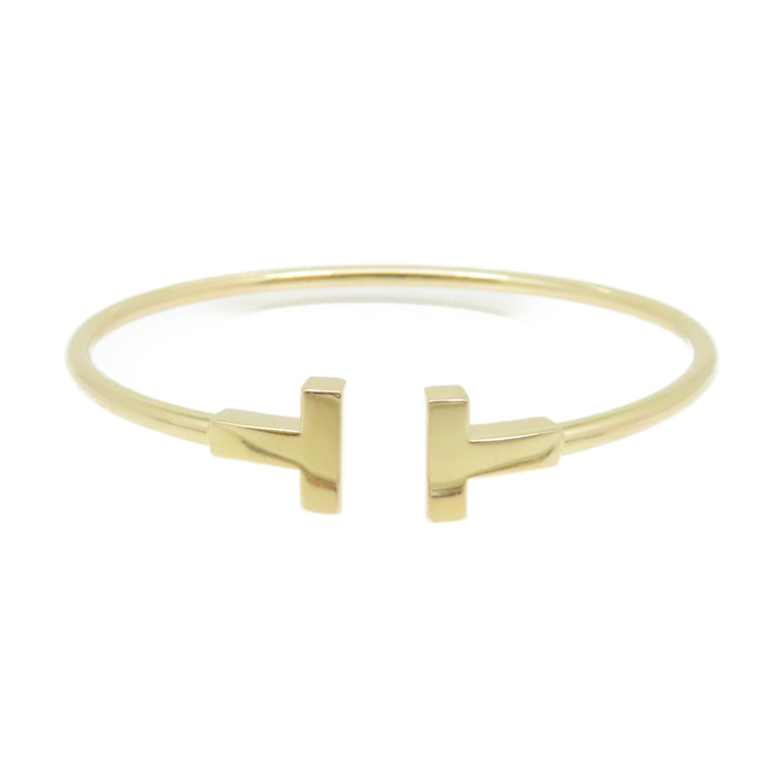 TIFFANY＆CO 18K玫瑰金T Wire Bangle SM Bangle手鐲