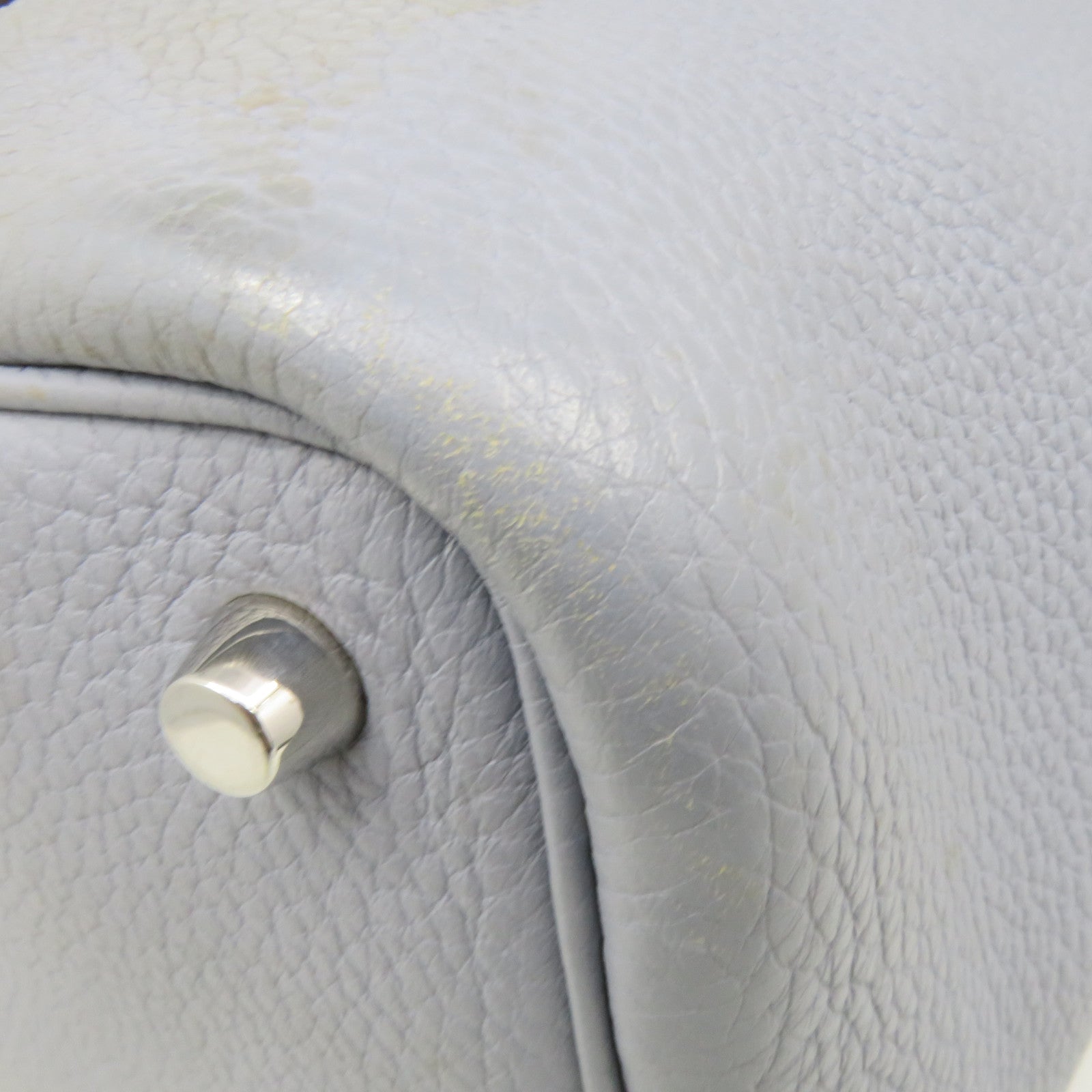 HERMES Clemence皮革Picotin PM Tote Bag銀扣手挽袋Blue Lin淺藍色