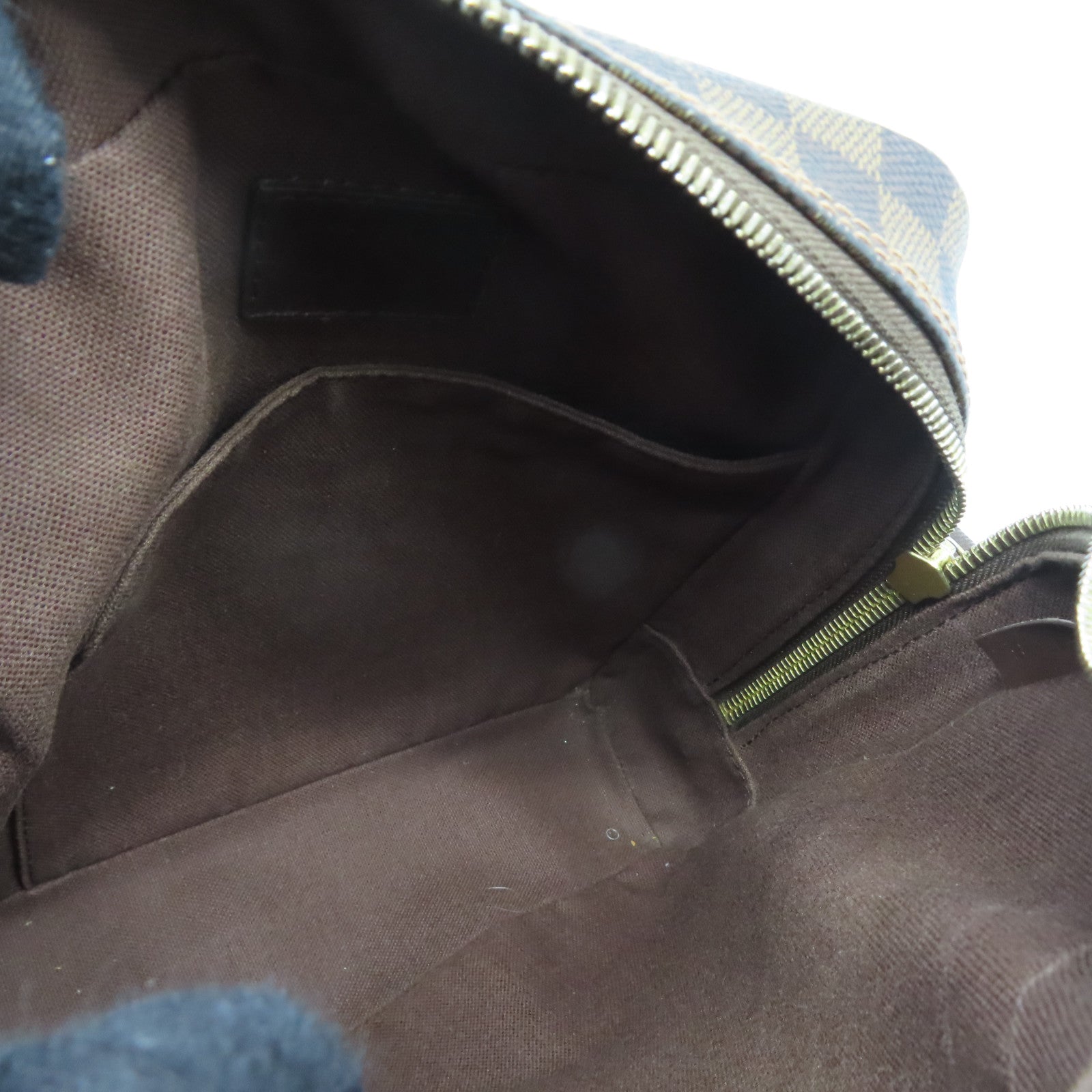 LOUIS VUITTON Damier Olav PM金扣肩背袋啡色
