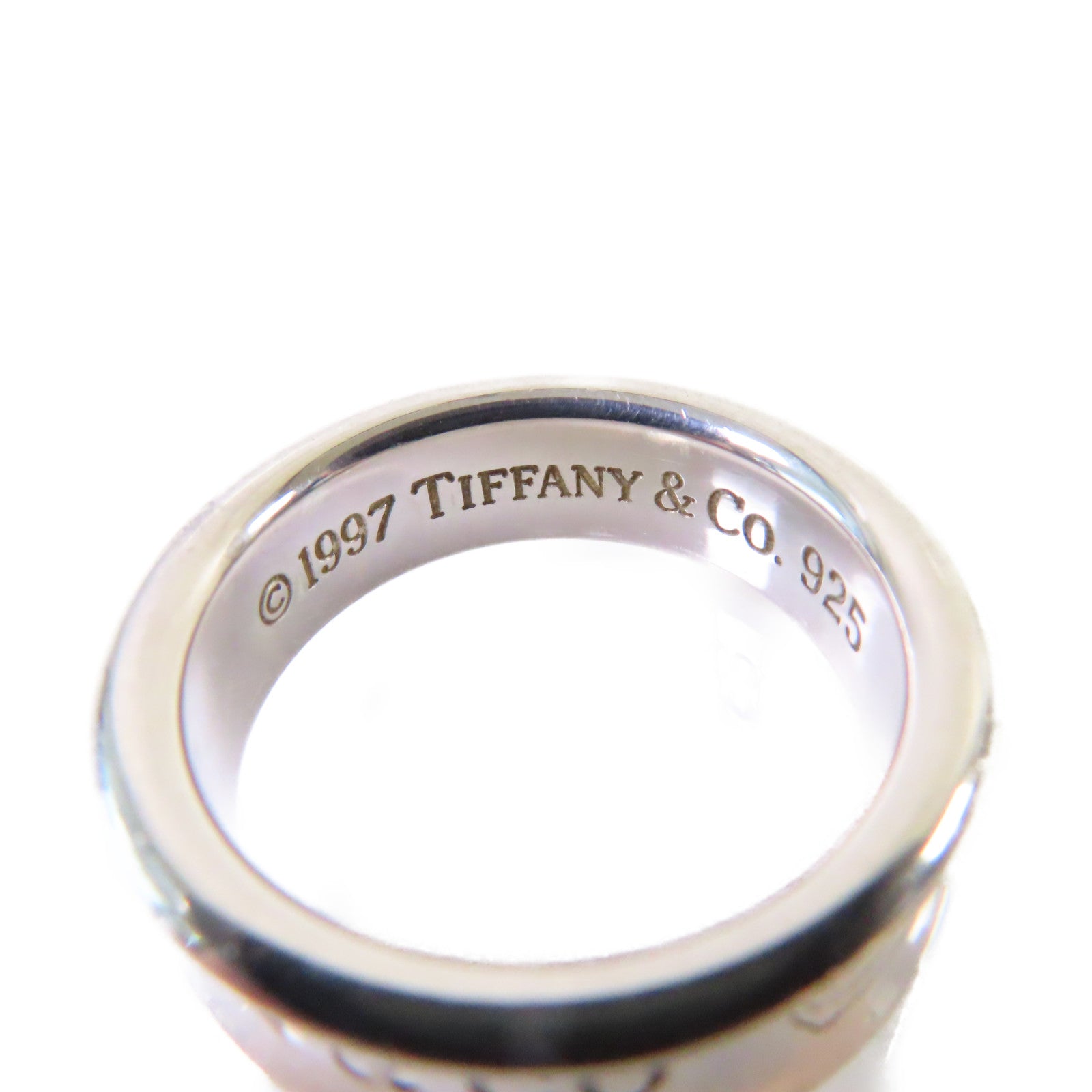 TIFFANY＆CO 925純銀1837 Narrow Ring戒指US#8.5