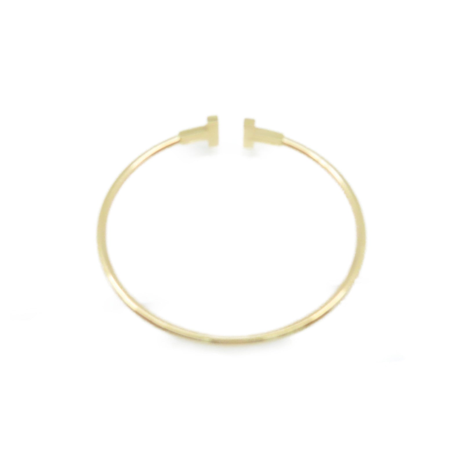 TIFFANY＆CO 18K玫瑰金T Wire Bangle SM Bangle手鐲