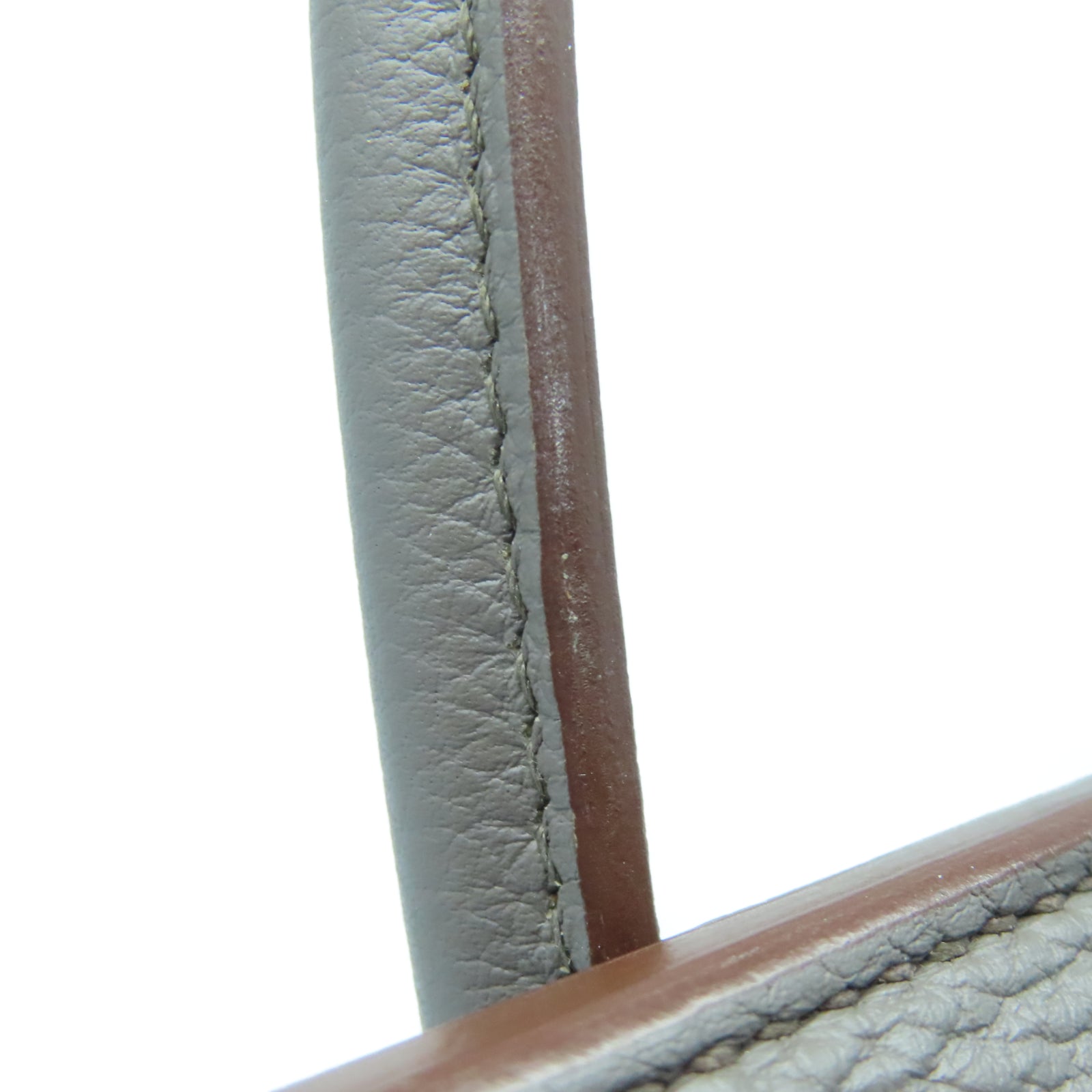 HERMES Togo皮革Birkin 30银扣手挽袋锡器灰色