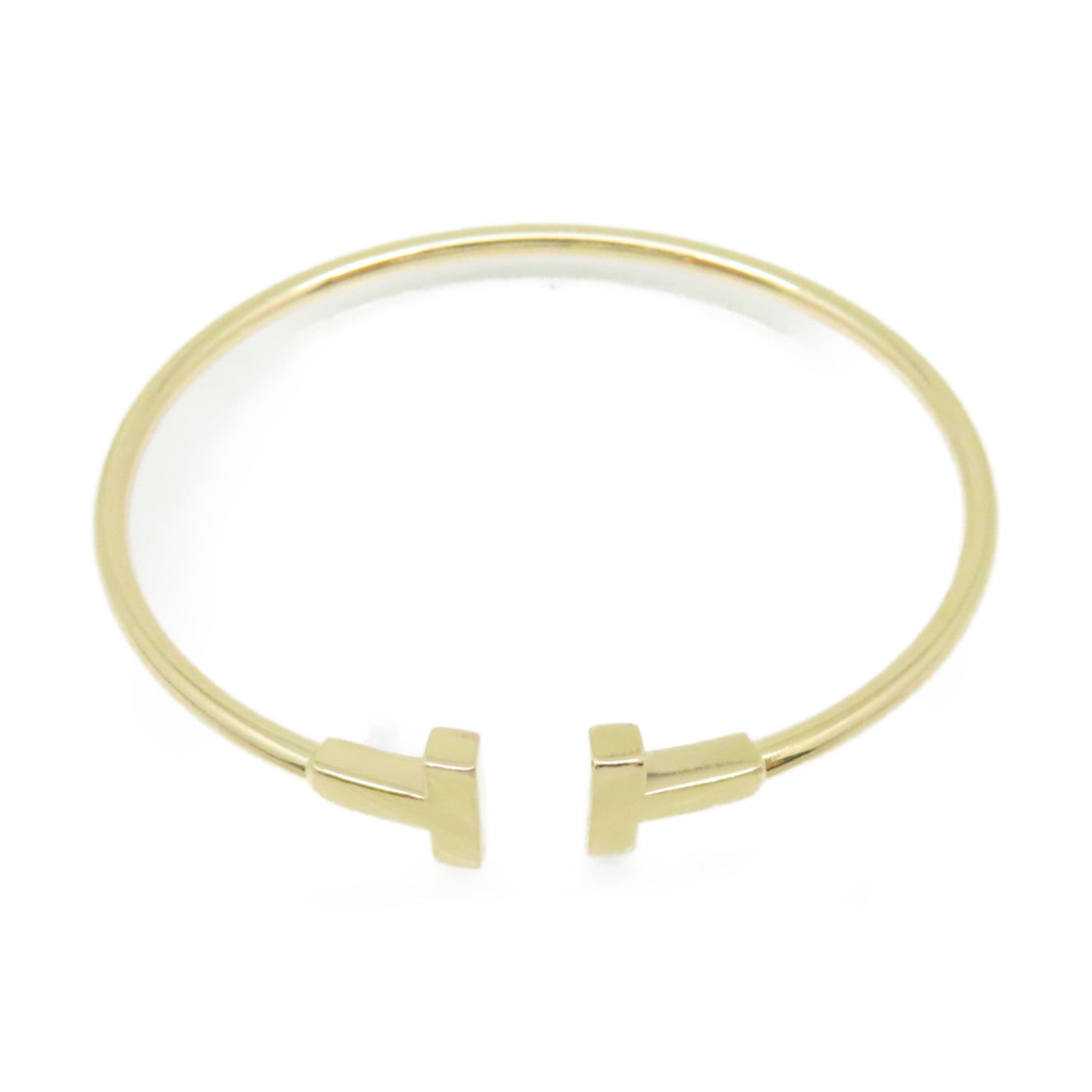 TIFFANY＆CO 18K玫瑰金T Wire Bangle SM Bangle手鐲