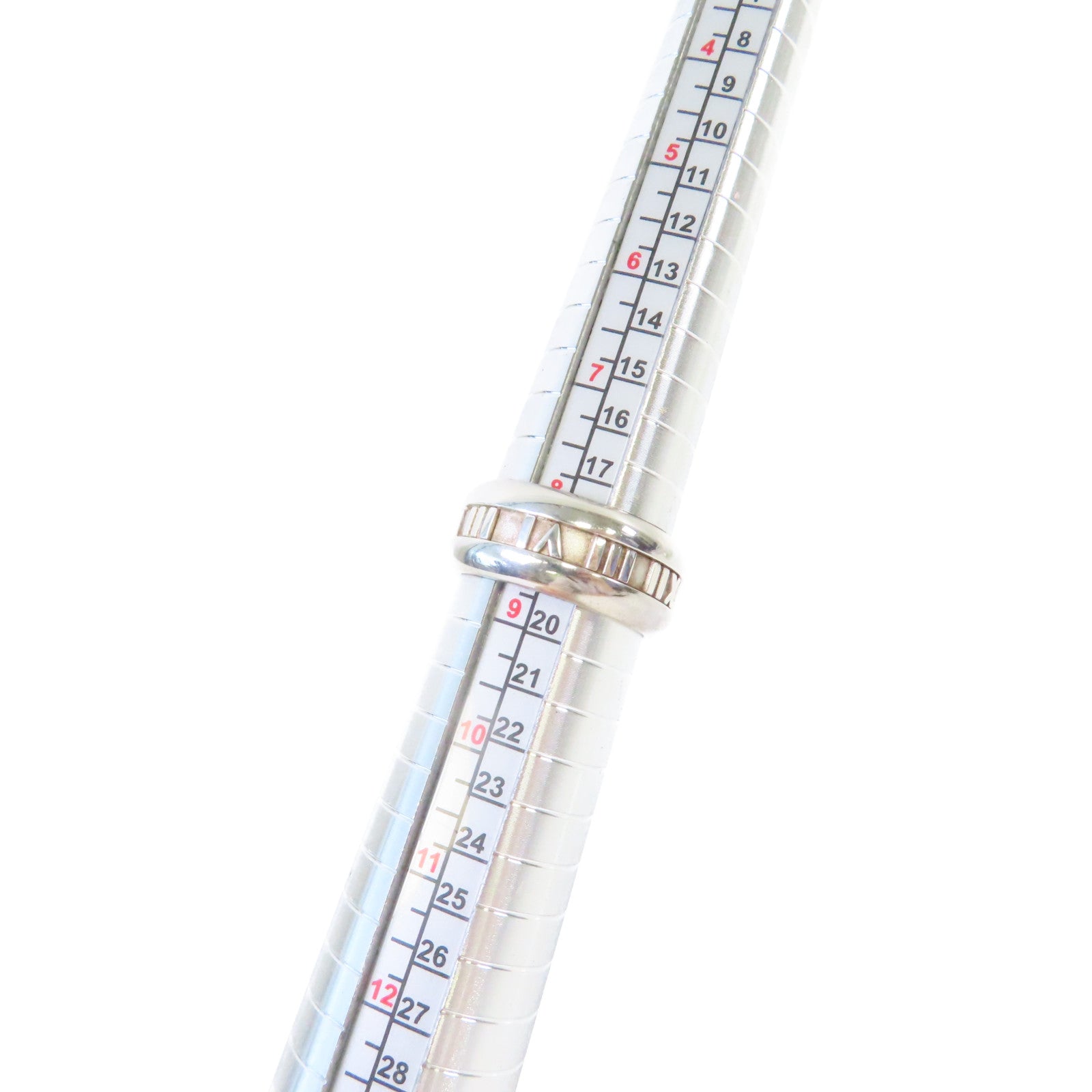 TIFFANY＆CO 925純銀Atlas Band Ring戒指US#8.5