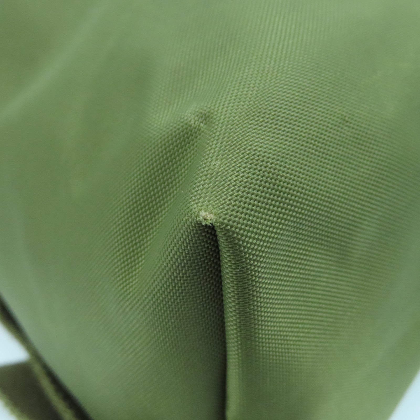 Longchamp 尼龙Backpack银扣背包绿色