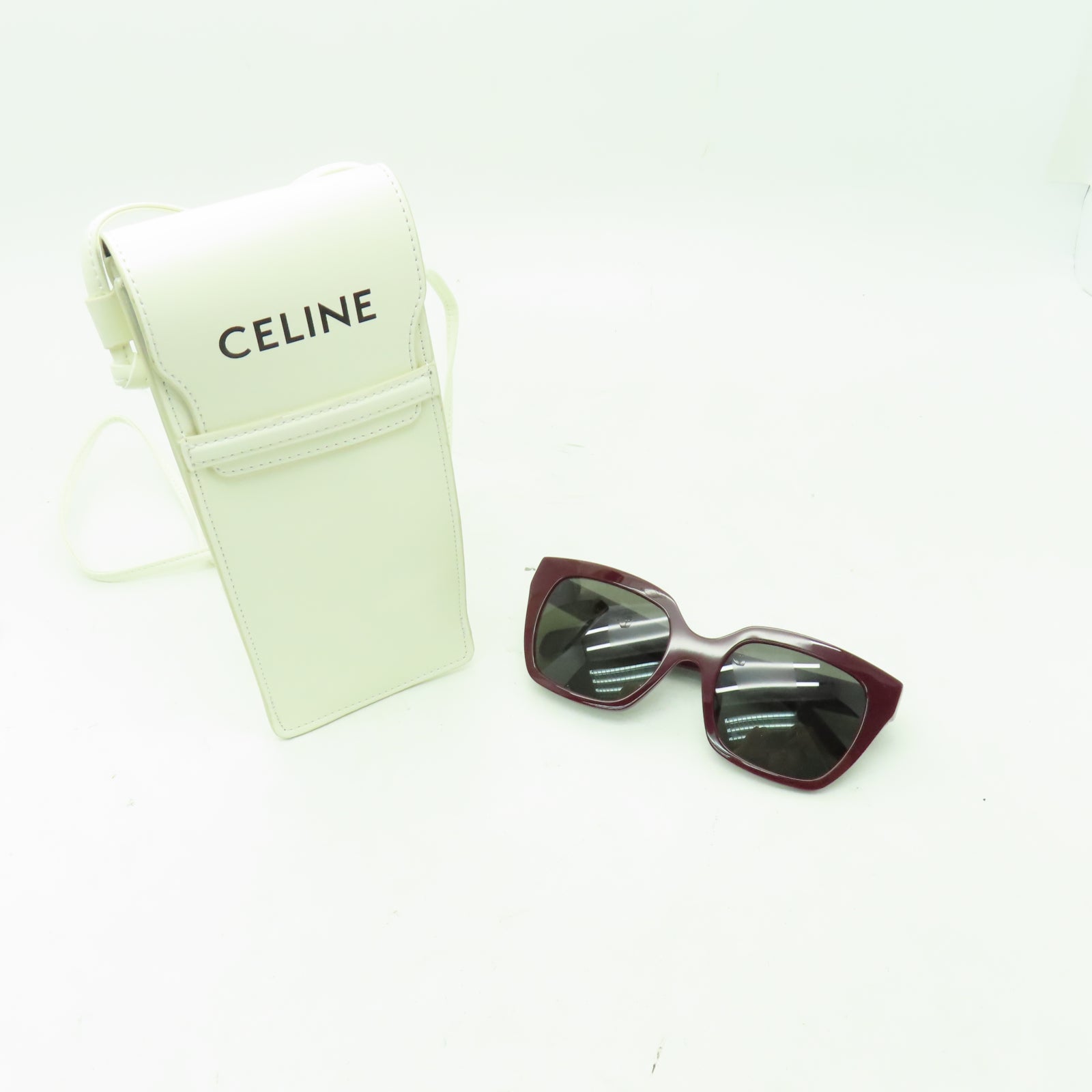 CELINE PVC Sunglasses太陽眼鏡深紅色